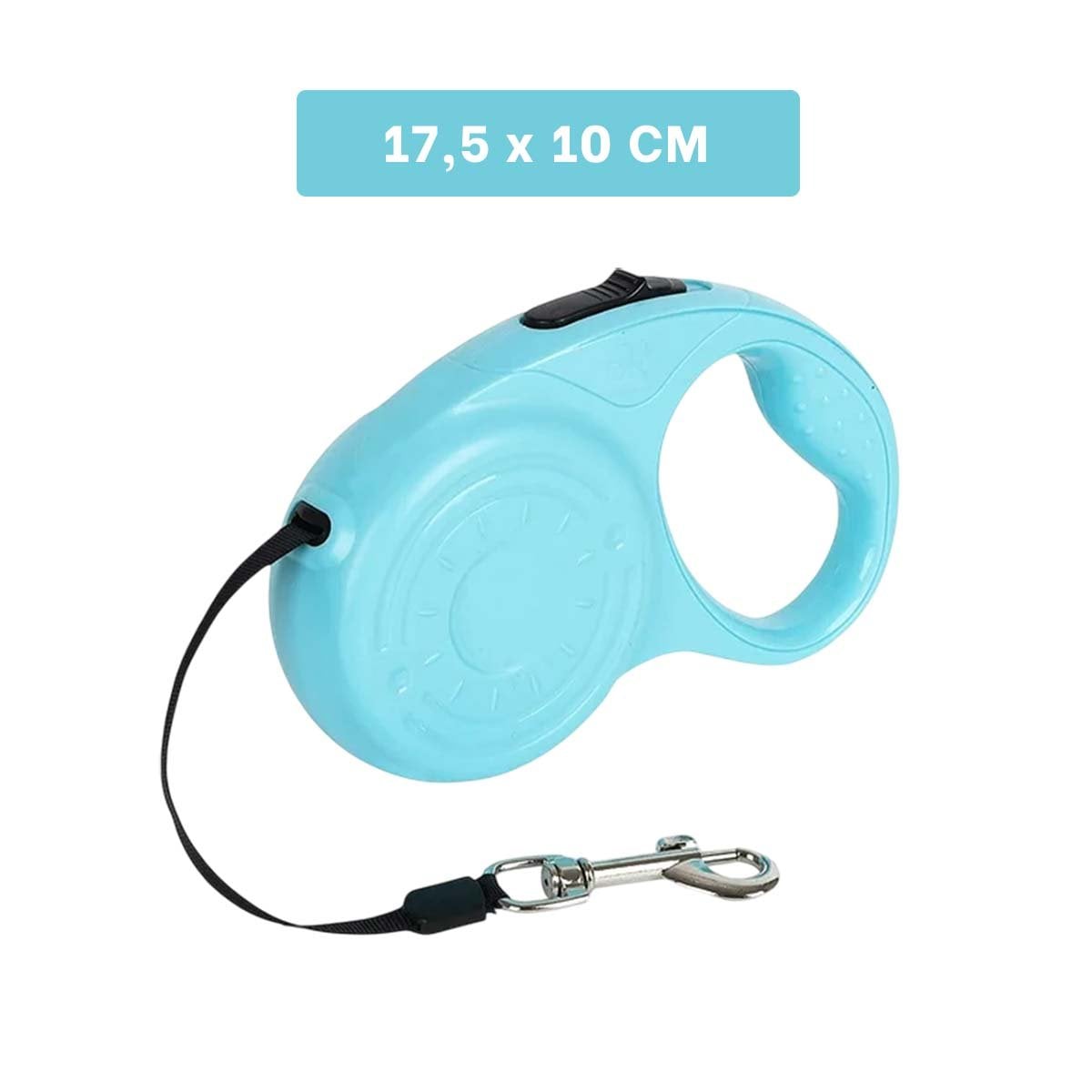 PACK4 LEASH EXTENSIBLE 3M PARA MASCOTAS CON HUELLITA CELESTE - 4