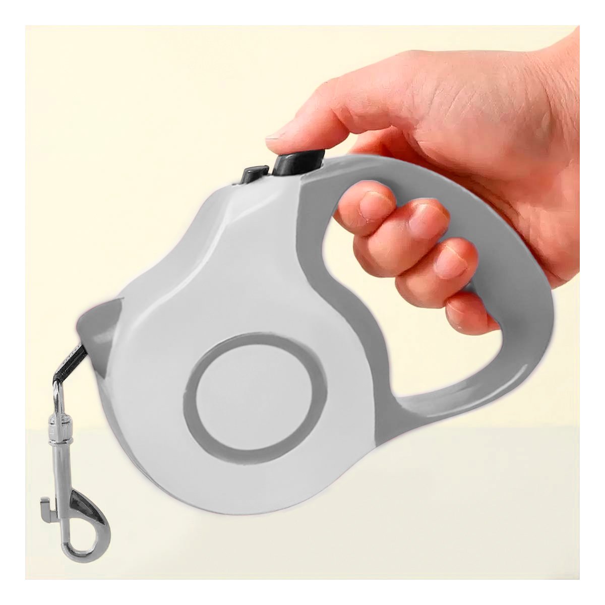 PACK2 SUJETADOR RETRACTIL 3M PARA MASCOTA CON SISTEMA DE BLOQUEO DOBLE TONO - 2