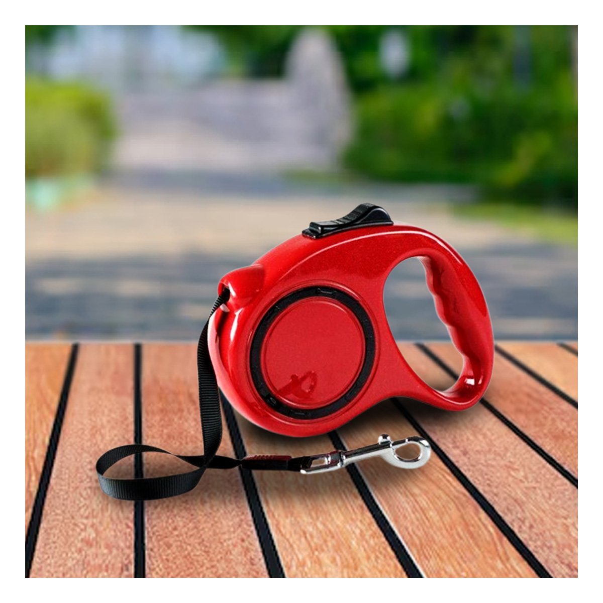 PACK2 DISPOSITIVO DE CUERDA RETRACTIL PARA PERROS Y GATOS FACIL DE MANEJAR ROJO YPAPEL REGALO - 2