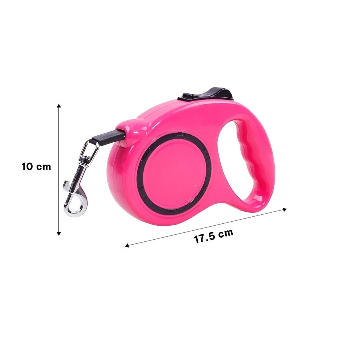 PACK2 CORREA FLEXIBLE RETRACTIL PARA PASEOS DE MASCOTAS CONTROLADOS FUCSIA YREGALO STICKER - 4