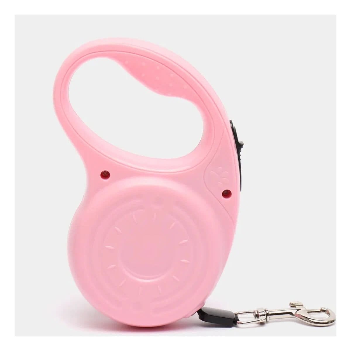 CINTA RETRACTIL 3M PARA MASCOTA CON HUELLITA ROSADO RESISTENTE YPAPEL REGALO - 1