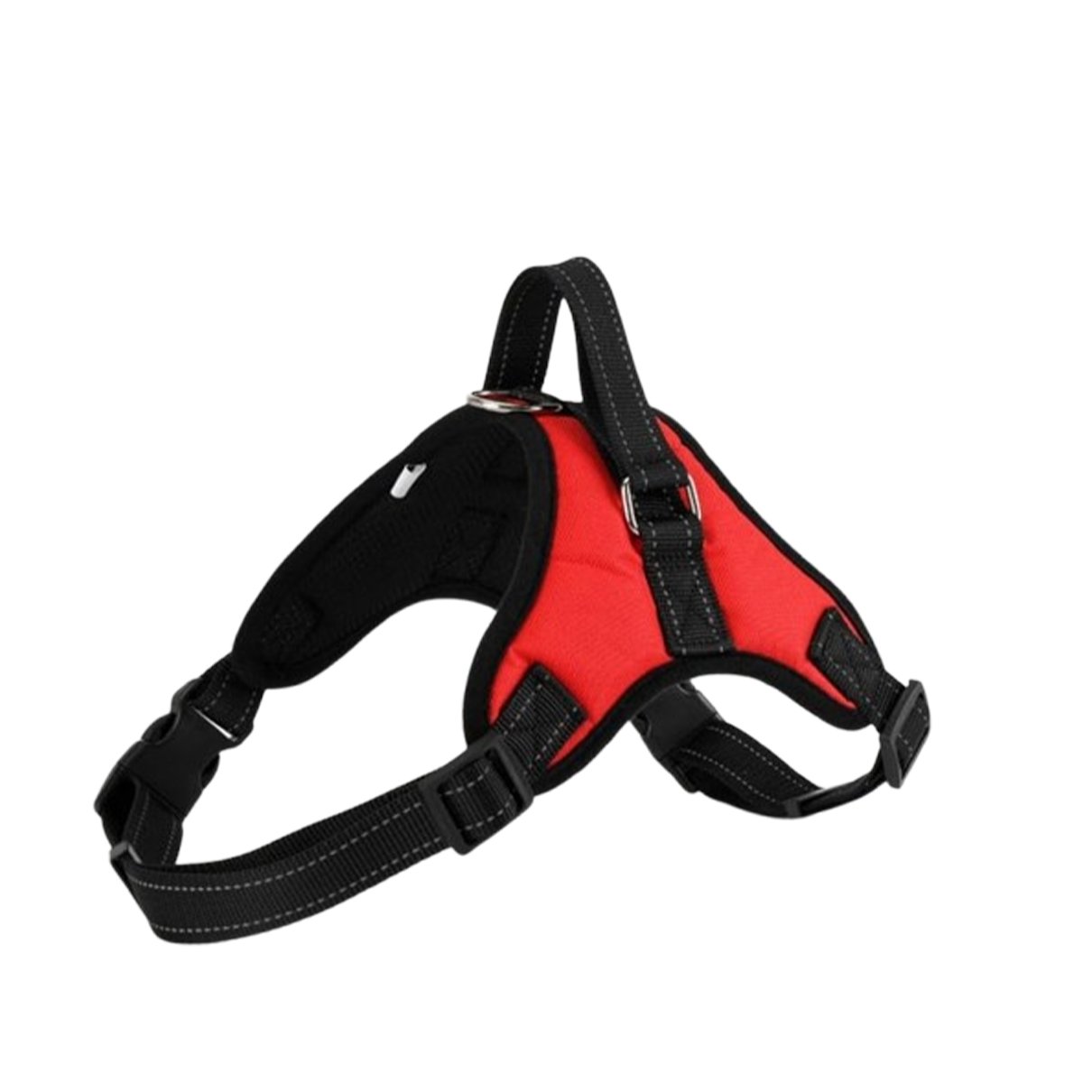 PACK2 CHALECO EN H DE PASEO PARA PERRO TALLA S LIGERO Y SEGURO ROJO YREGALO STICKER - 2