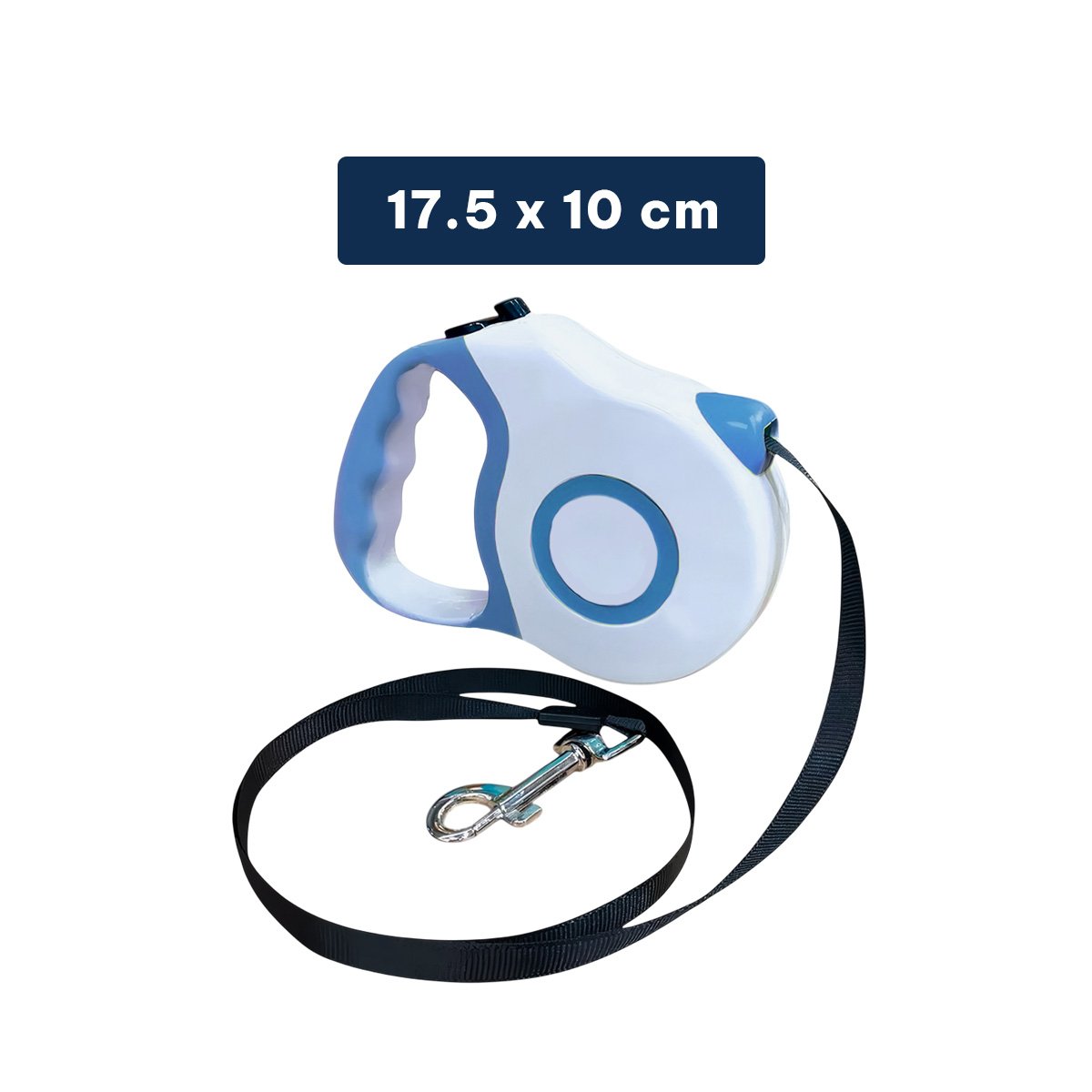 PACK2 TIRA RETRACTIL 3M PARA MASCOTA CON DISENO DOBLE TONO AZUL YPAPEL REGALO - 4