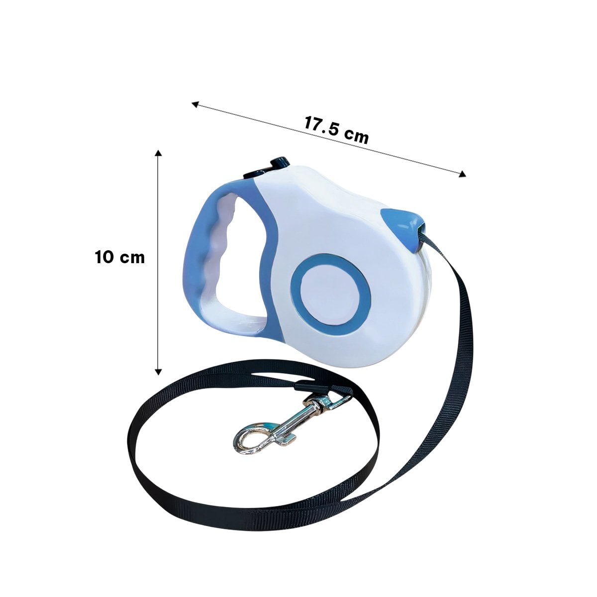PACK4 LEASH EXTENSIBLE 3M PARA PERRO CON DISENO DOBLE TONO AZUL YPAPEL REGALO - 4