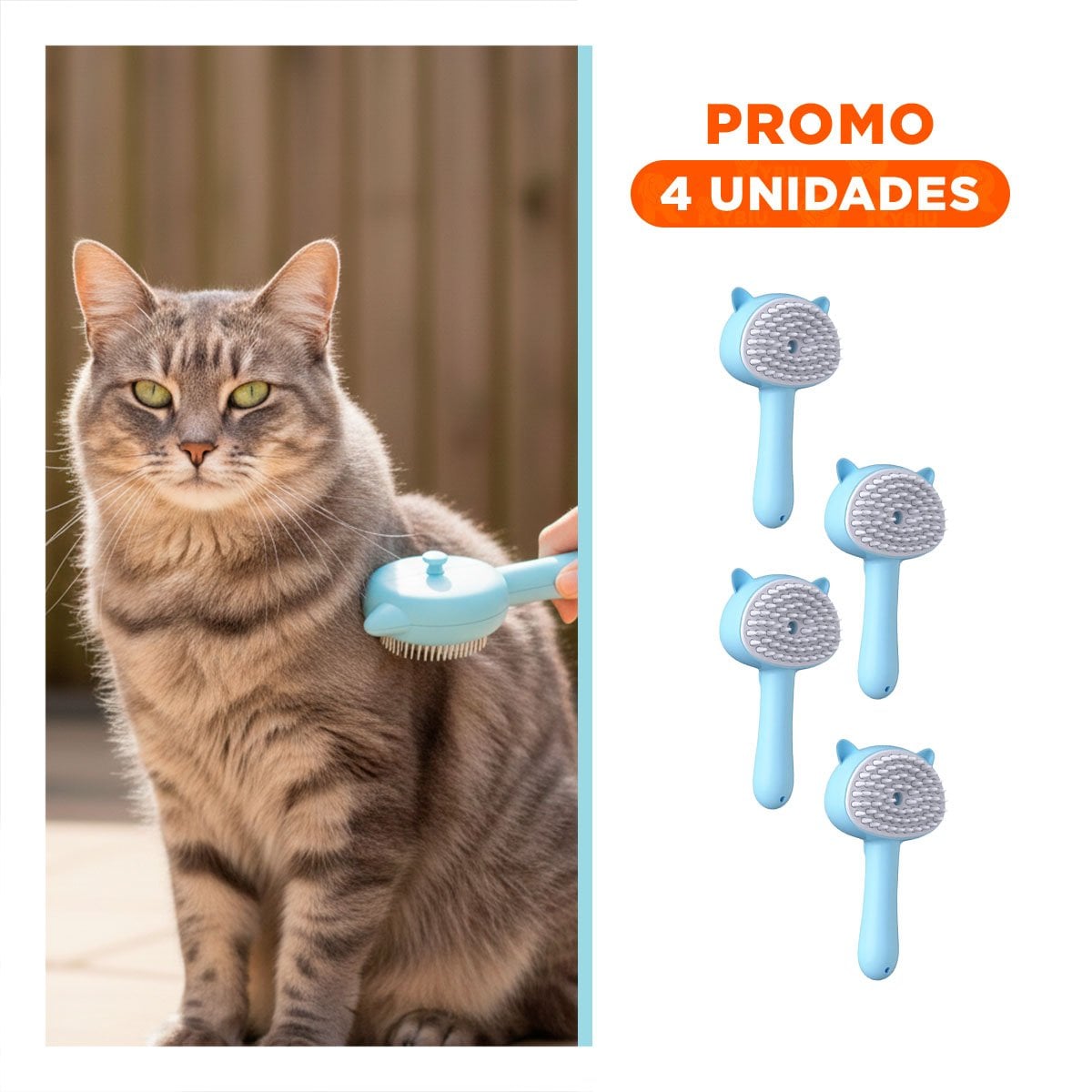 PACK4 UTENSILIO CELESTE DE CUIDADO CANINO Y FELINO CON SISTEMA A VAPOR - 1