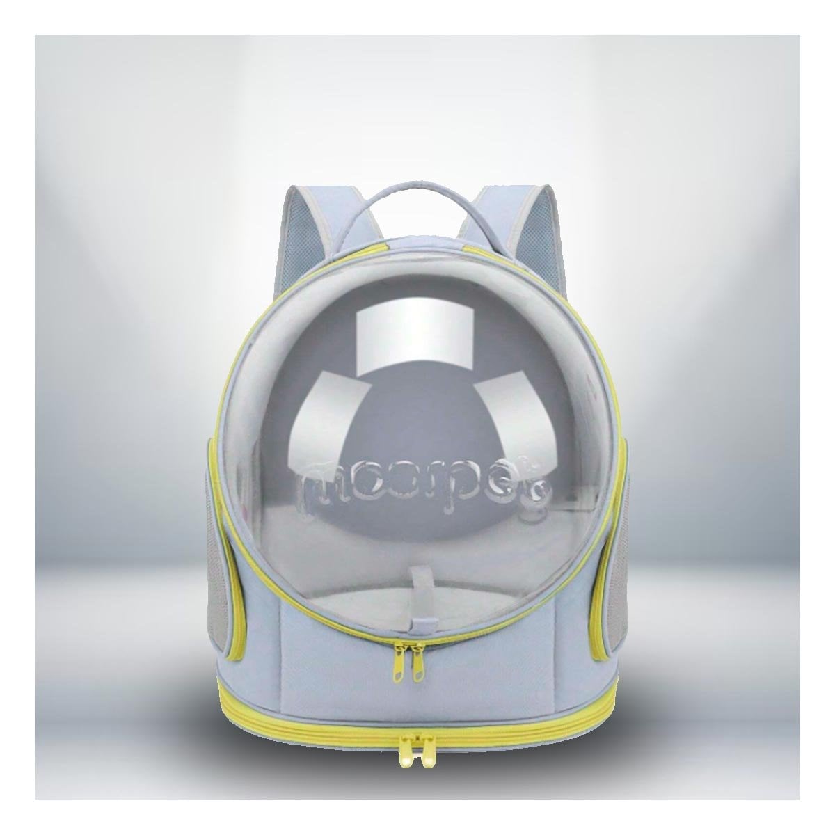 MOCHILA CON VENTANA PANORAMICA PLOMO Y NAVE ESPACIAL PARA MASCOTAS YSTICKY - 3