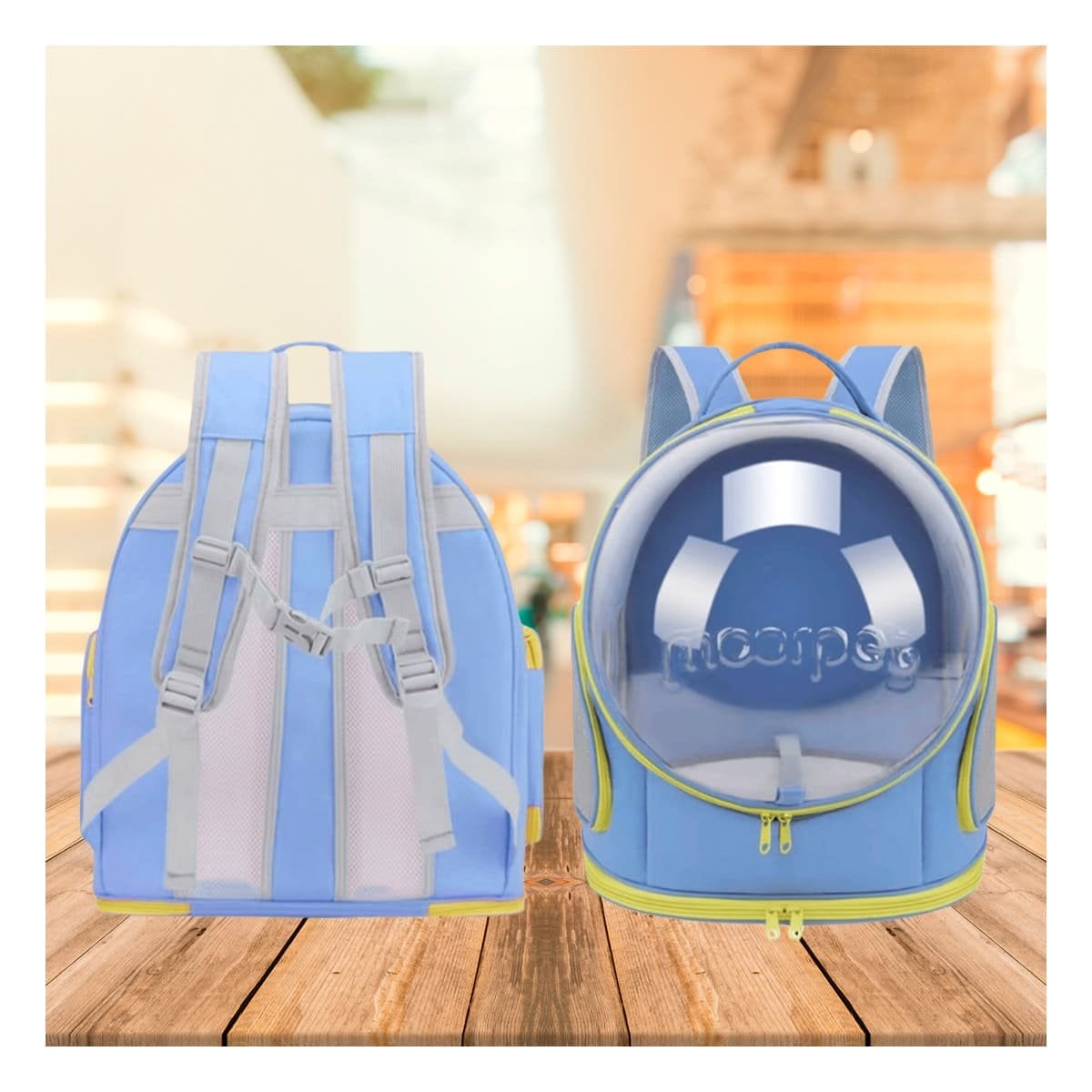 PACK2 CARRIER DE NAVE ESPACIAL CON AZUL PANORAMICO Y APERTURA SUPERIOR COMODA - 2