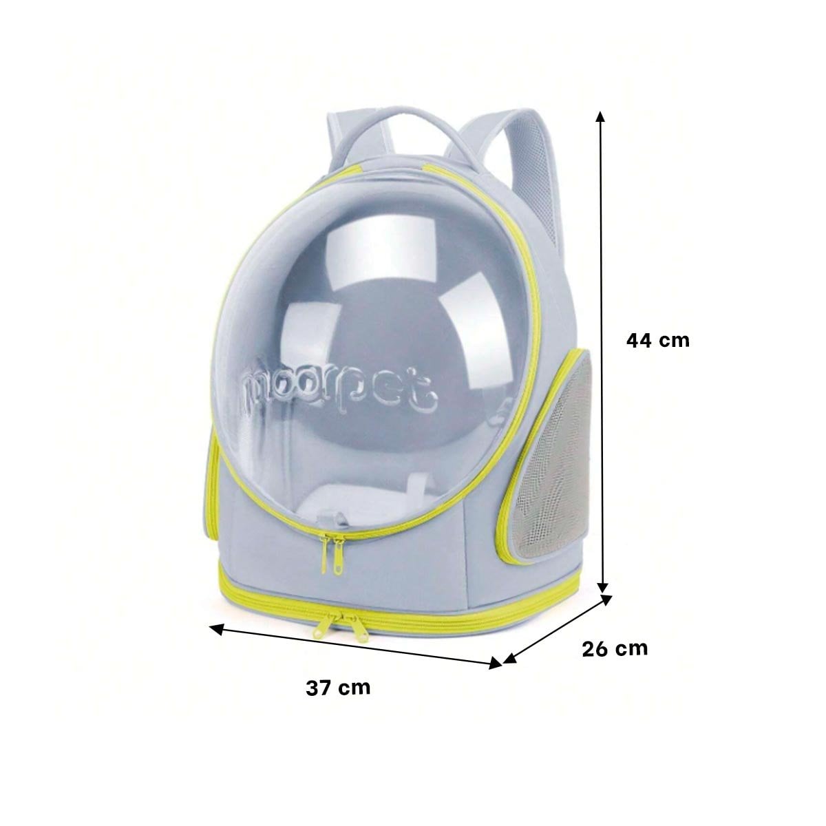 MOCHILA PANORAMICA DE NAVE ESPACIAL PLOMO CON ESPACIO COMODO PARA MASCOTAS YREGALO STICKER - 4