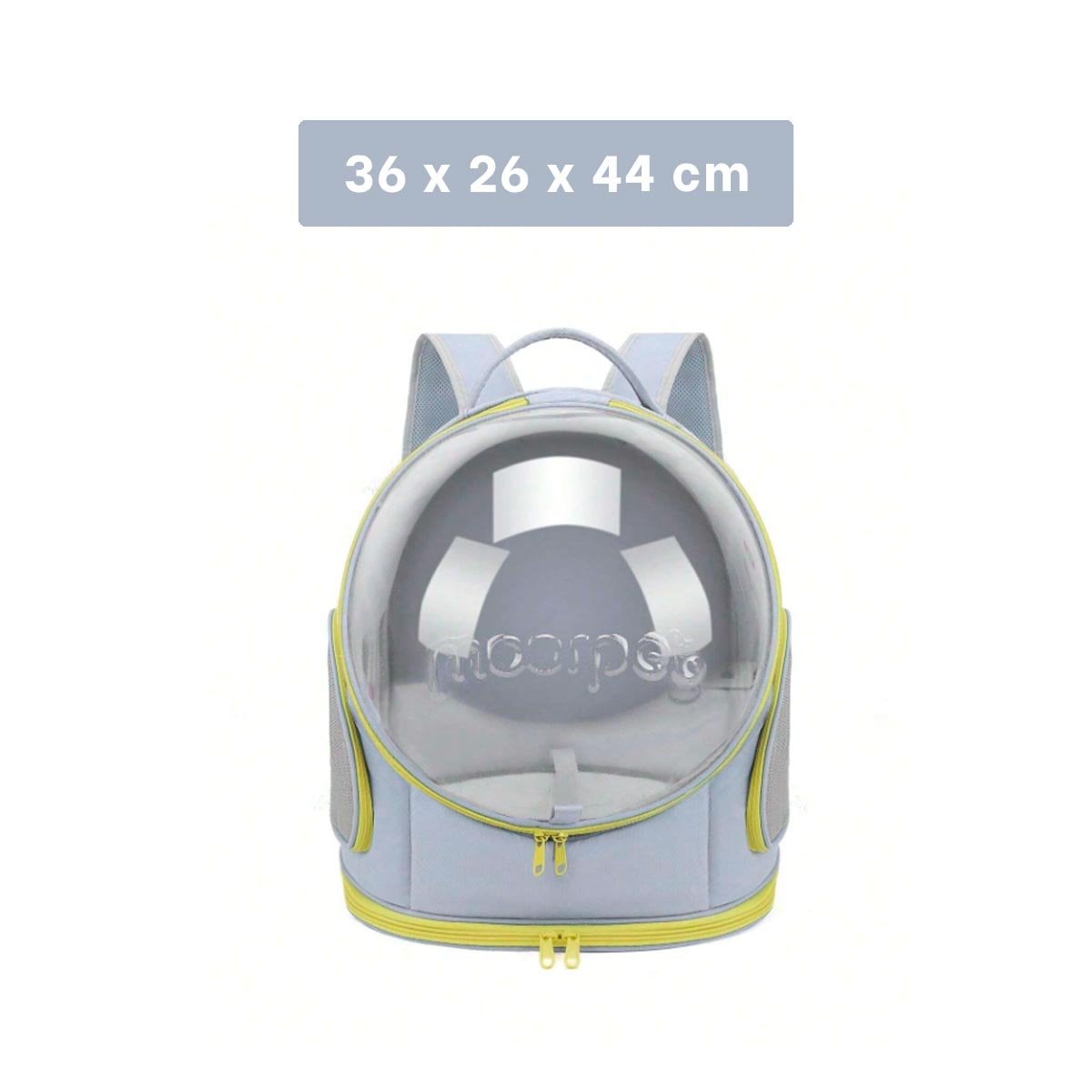 PACK2 TRANSPORTADORA CON ESPACIO PANORAMICO PLOMO Y NAVE ESPACIAL SEGURA YREGALO STICKER - 4