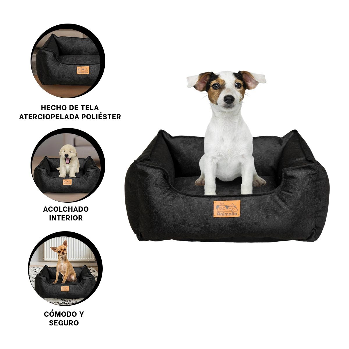 DESCANSO PARA PERRO TALLA S NEGRO LABRADO CON COMPLETO YSTICKY - 5