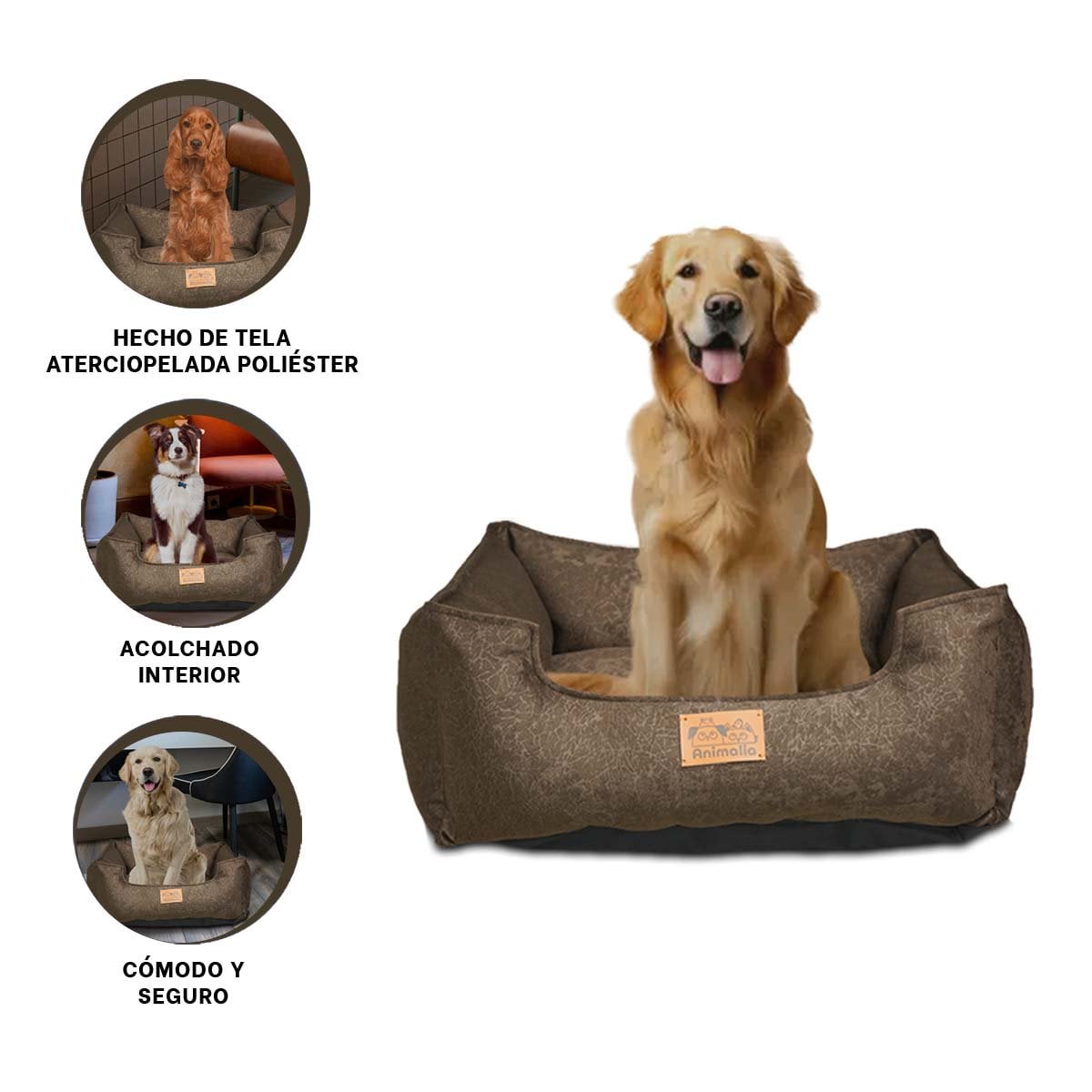 DESCANSO PARA PERRO TALLA M MARRON CON COMPLETO YSTICKY - 5
