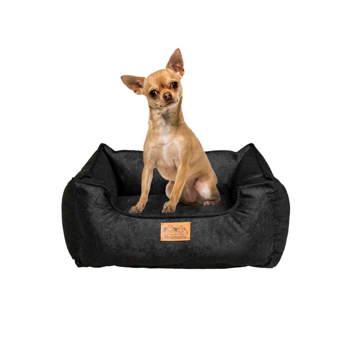 ALMOHADON PARA PERRO TALLA S NEGRO LABRADO CON COMPLETO YREGALO STICKER - 1