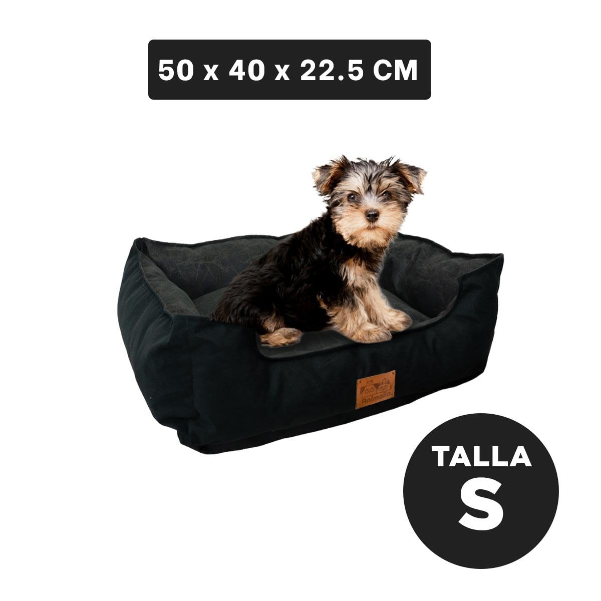 PACK2 ESPACIO DE DESCANSO PARA PERRO TALLA S NEGRO CENTRO NEGRO YPAPEL REGALO - 4