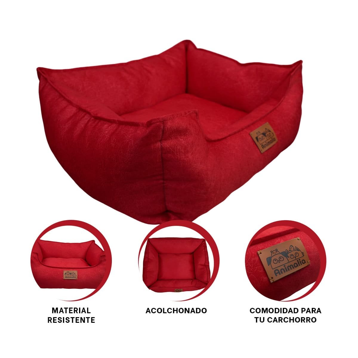 DESCANSO PARA PERRO TALLA S ROJO LABRADO CON COMPLETO YSTICKY - 5