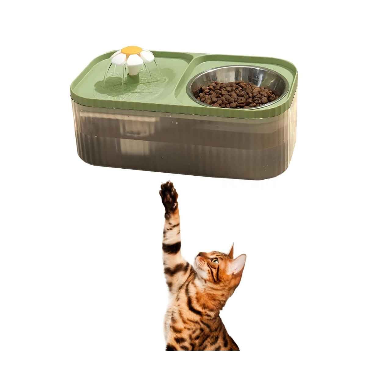 COMEDERO DOBLE RECTANGULAR VERDE PARA UNA DIETA CON MUCHO ORDEN YLIGAS REGALO - 5
