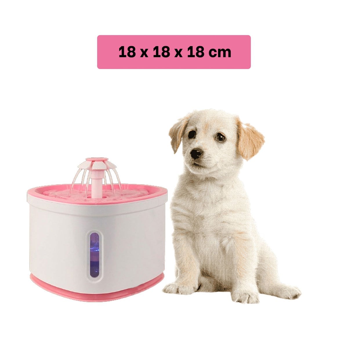 FUENTE DE AGUA CORAZON PET ROSADO DE PLASTICO PARA HIDRATACION CON MUCHA CALMA - 4