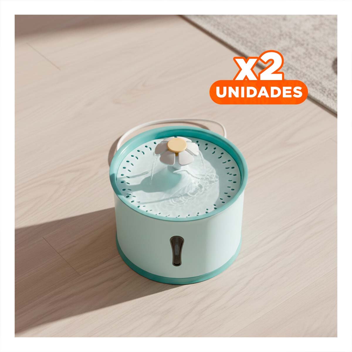 PACK2 MANANTIAL DE POLIPROPILENO PET VERDE PARA SU DIARIO USO YPAPEL REGALO - 1