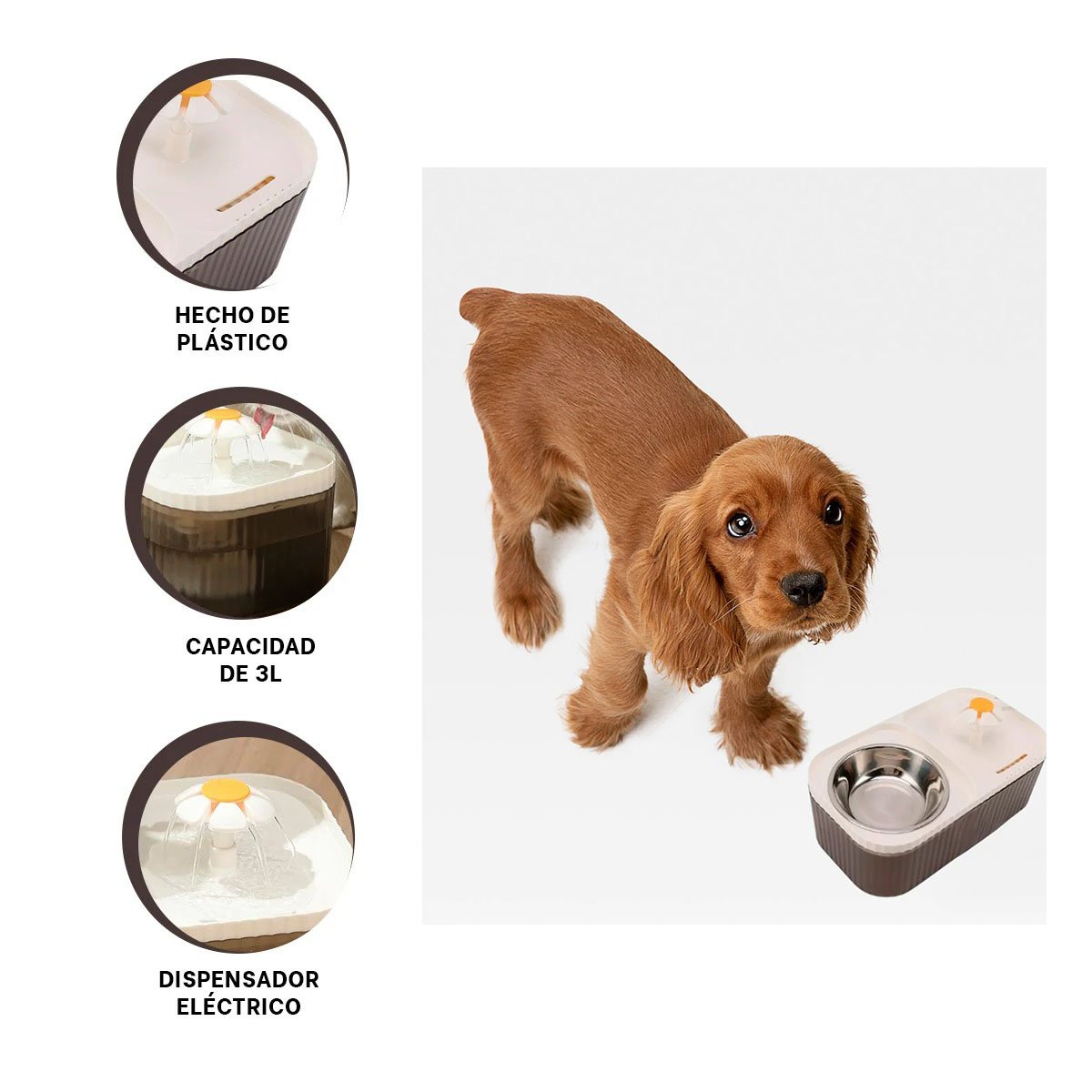 FUENTE DOBLE RECTANGULAR PET BLANCO CON SUPERFICIE DE CALIDAD REAL YSTICKY - 5