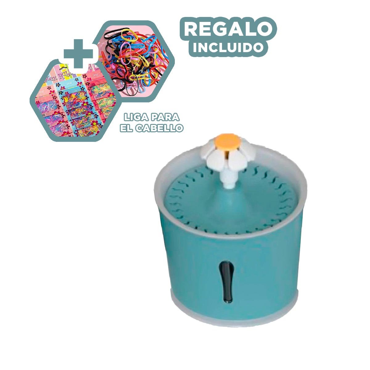 ESTACION DE AGUA CIRCULAR AZUL ACERO PARA UNA HIGIENE CON MUCHO ORDEN YLIGAS REGALO - 2