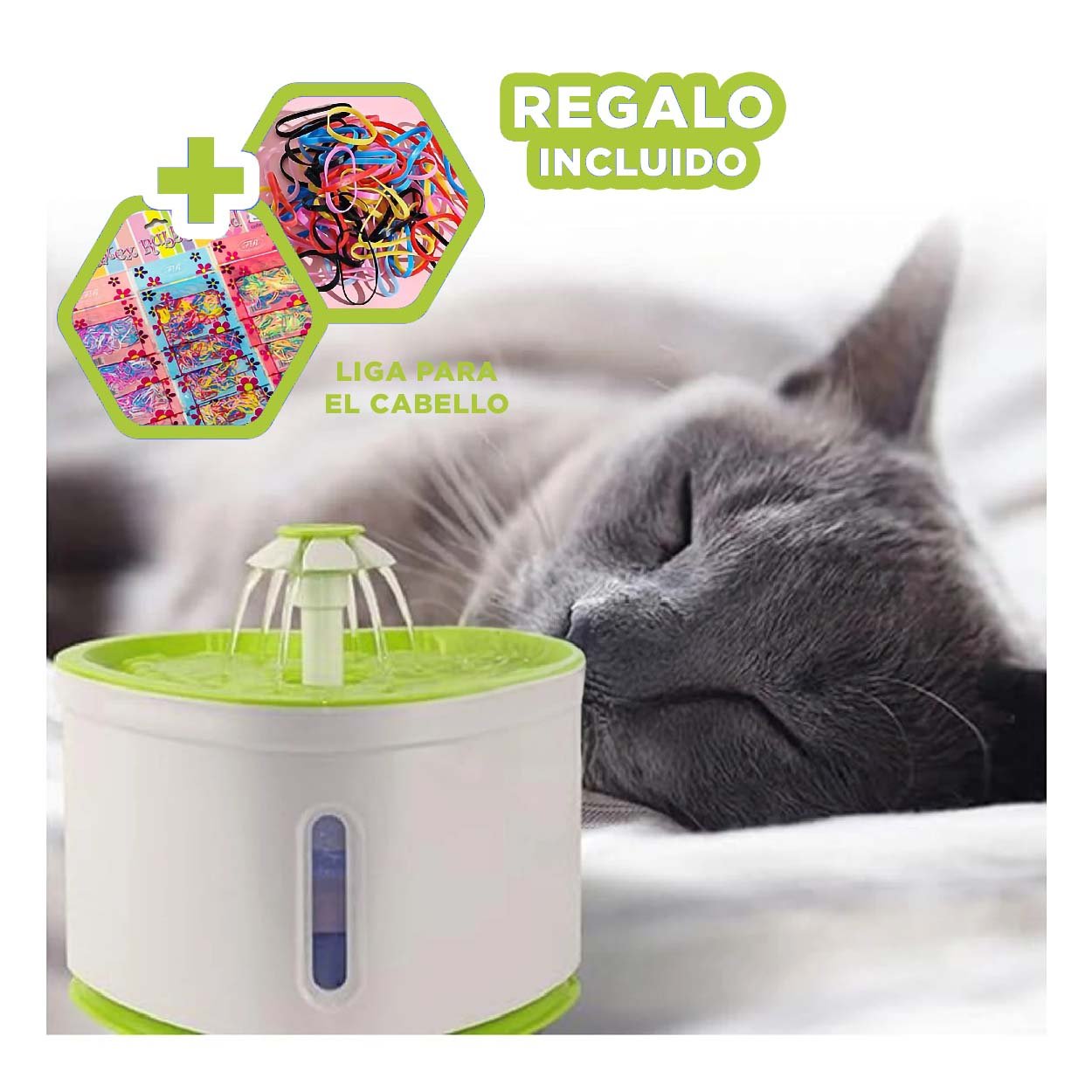 ESTACION DE AGUA SILUETA DE CORAZON VERDE PARA UN ORDEN MUY LINDO YLIGAS REGALO - 2