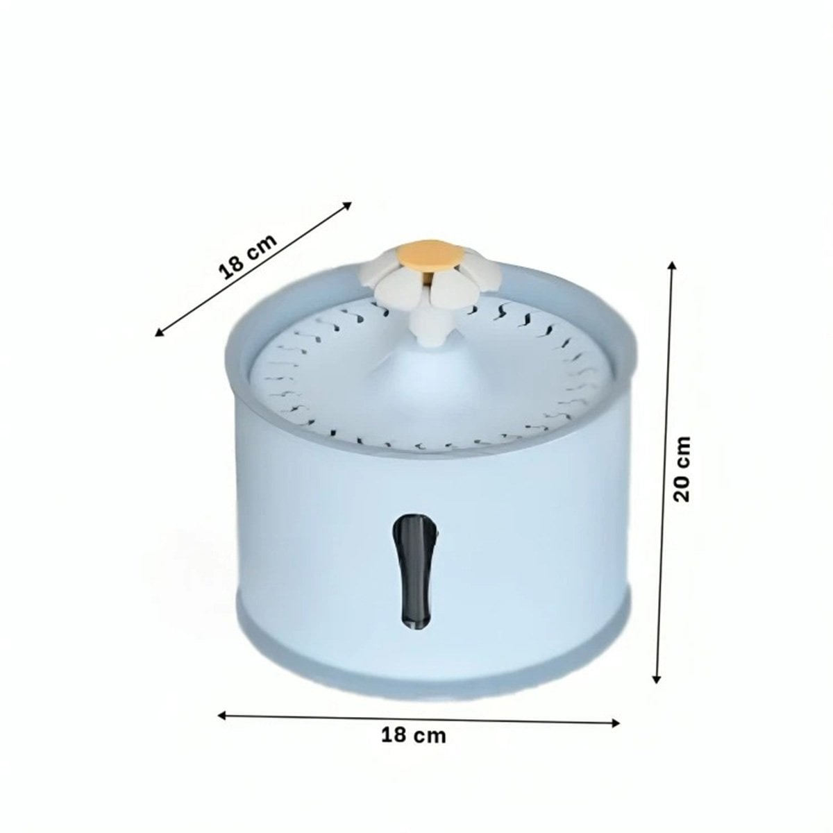 PACK2 BEBEDERO CIRCULAR DE RESINA CELESTE GRIS PARA BEBER CON MUCHA GANA EN CASA - 4