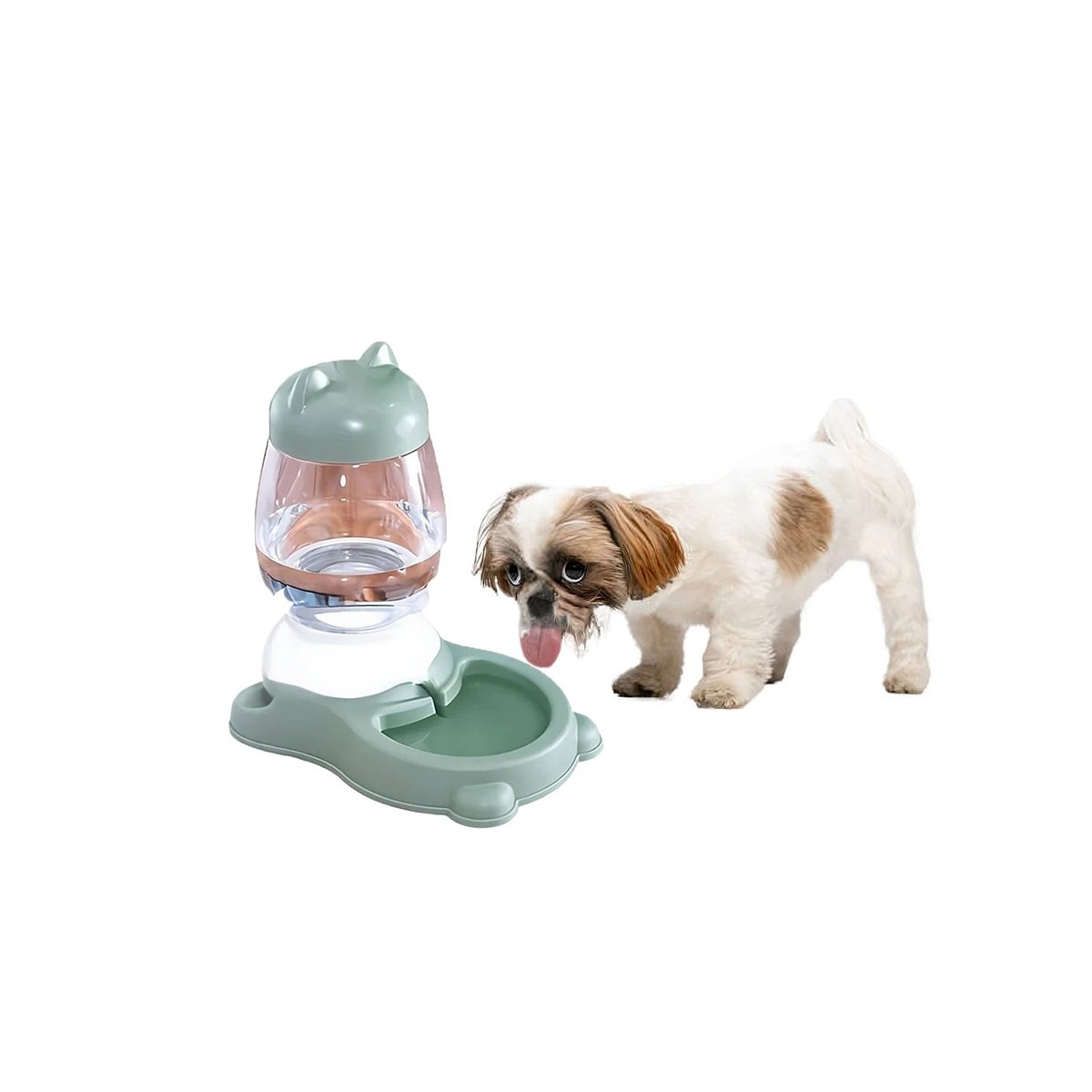 PACK4 DISPENSADOR VERDE AUTOMATICO CON BIDON Y GATO QUE MEJORA LA PRESENTACION YPAPEL REGALO - 3