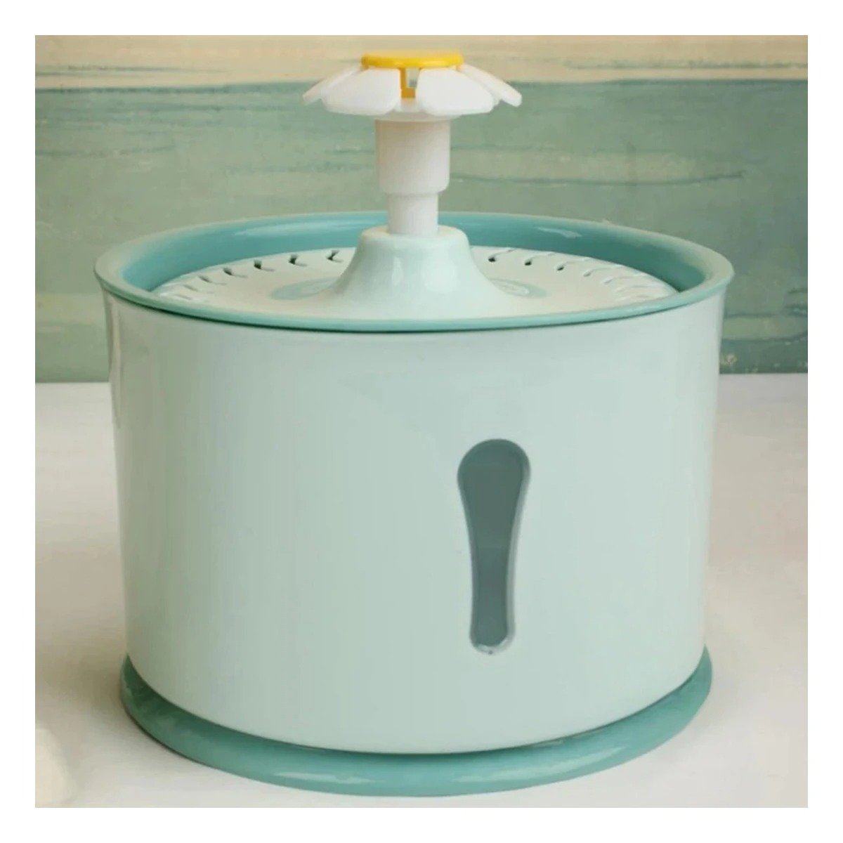FUENTE DE AGUA CIRCULAR PET VERDE DE PLASTICO DE CALIDAD REAL YSTICKY - 1