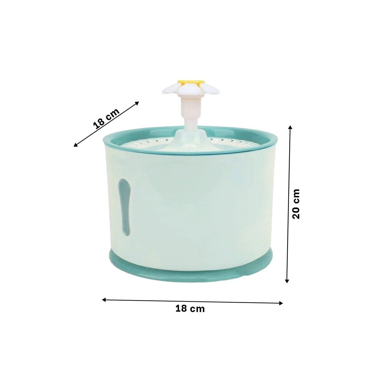 PACK2 ESTACION DE AGUA CIRCULAR CON FLUJO CONSTANTE VERDE PARA MAS ESTILO YREGALO STICKER - 4