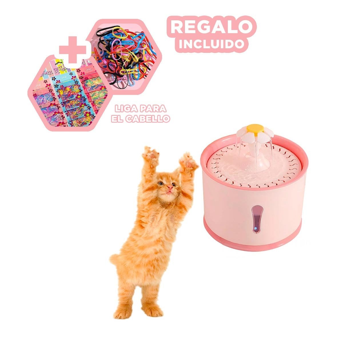 ESTACION DE AGUA CIRCULAR ROSADO PARA UNA HIGIENE CON MUCHO ORDEN YLIGAS REGALO - 2