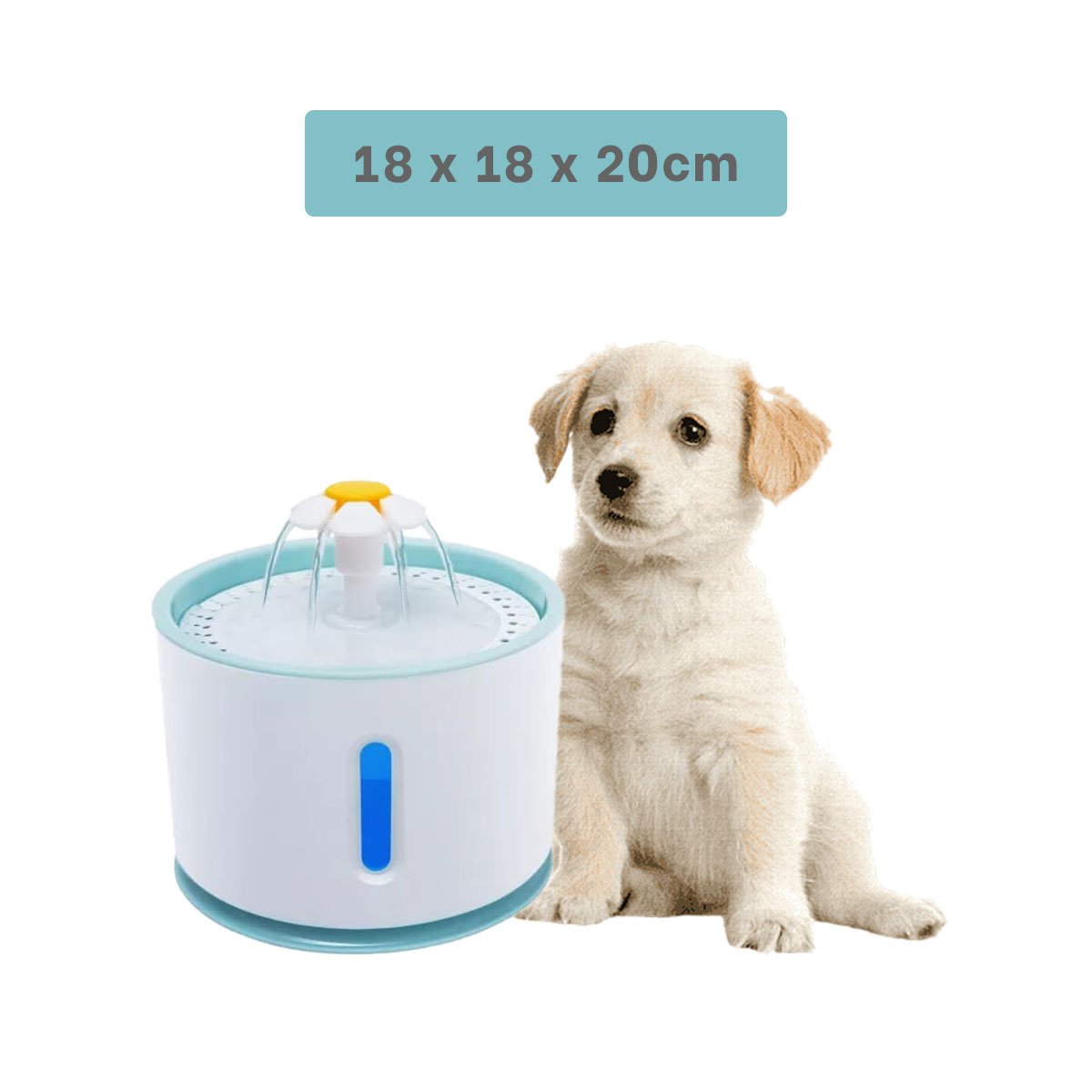 ESTACION DE AGUA CIRCULAR BLANCO CELESTE PARA UNA HIGIENE CON MUCHO ORDEN YLIGAS REGALO - 4