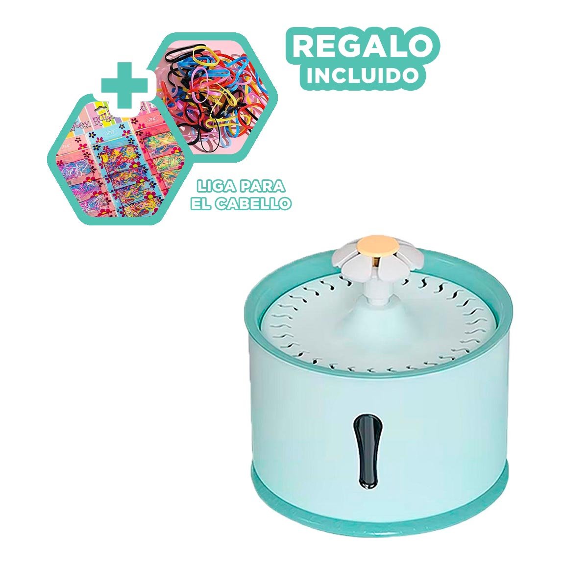 ESTACION DE AGUA CIRCULAR VERDE PARA UNA HIGIENE CON MUCHO ORDEN YLIGAS REGALO - 2
