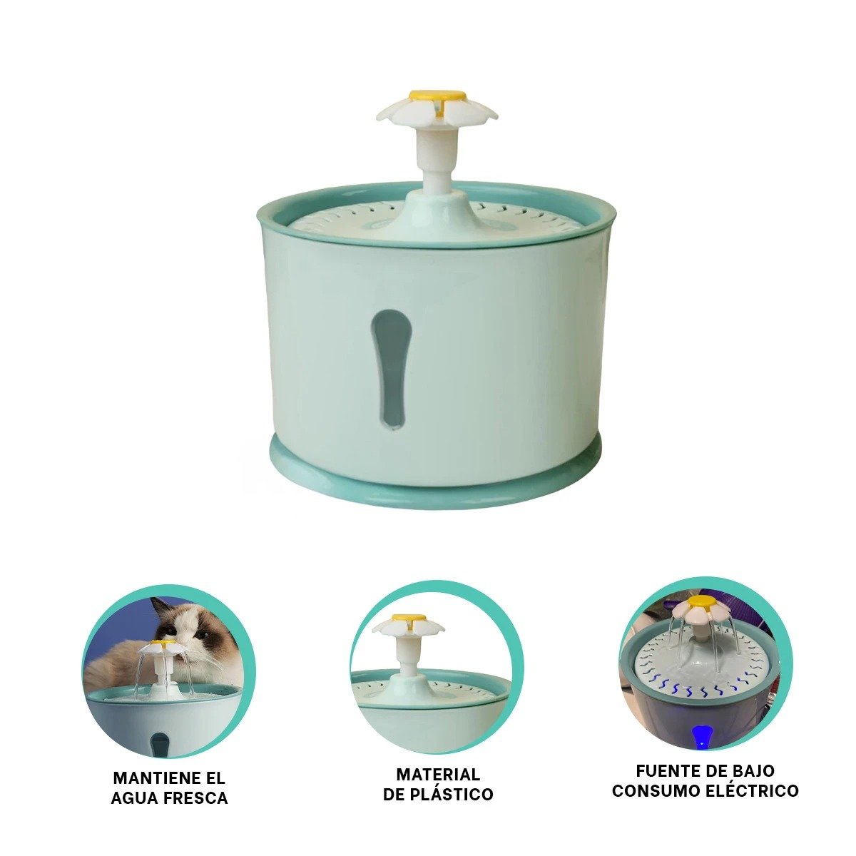 ESTACION DE AGUA CIRCULAR VERDE PARA UNA HIGIENE CON MUCHO ORDEN YLIGAS REGALO - 5