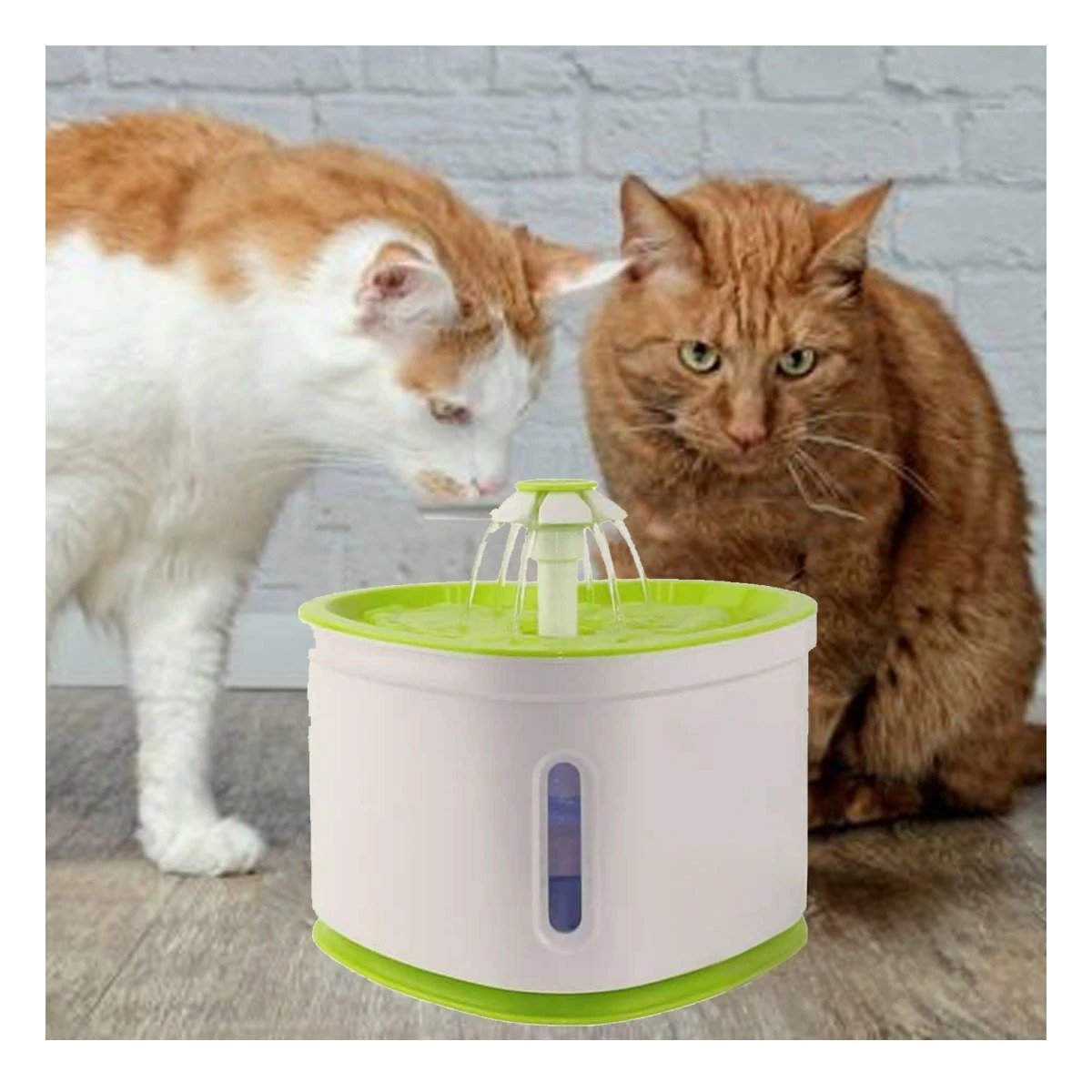 FUENTE DE AGUA CORAZON PET VERDE DE PLASTICO PARA HIDRATACION CON MUCHA CALMA - 1