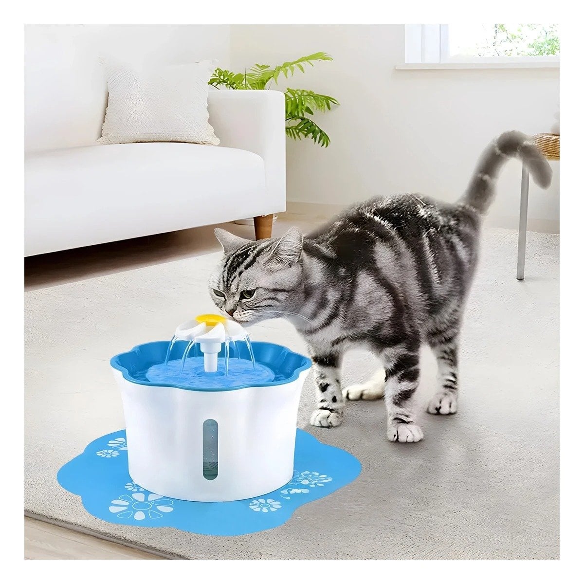 MANANTIAL BOTANICO PET CELESTE DE PLASTICO PARA SU LINDO HOGAR YREGALO STICKER - 2