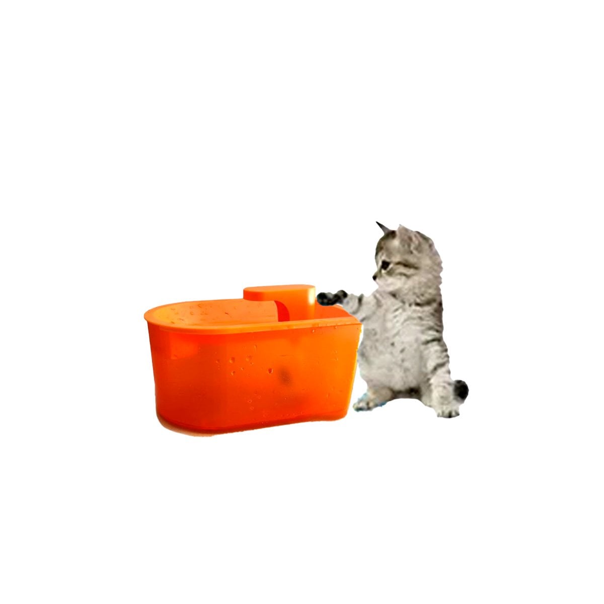 ESTACION DE LIQUIDOS PET ANARANJADO DE PLASTICO PARA SU LINDO HOGAR YREGALO STICKER - 1