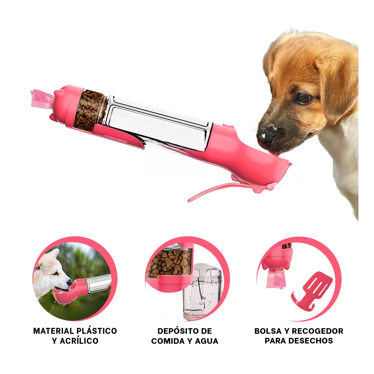 ACCESORIO MULTIFUNCION 4 EN 1 ROSADO GRANDE PARA LA SALUD DE SU FAMILIA YPAPEL REGALO - 5