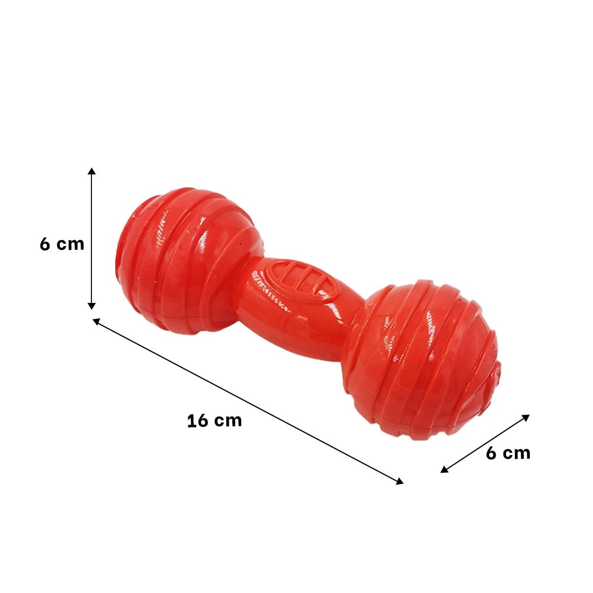 JUGUETE CON BOLAS A RAYAS EN ROJO TIPO HUESO PARA DISTRIBUCION PRACTICA YLIGAS REGALO - 4