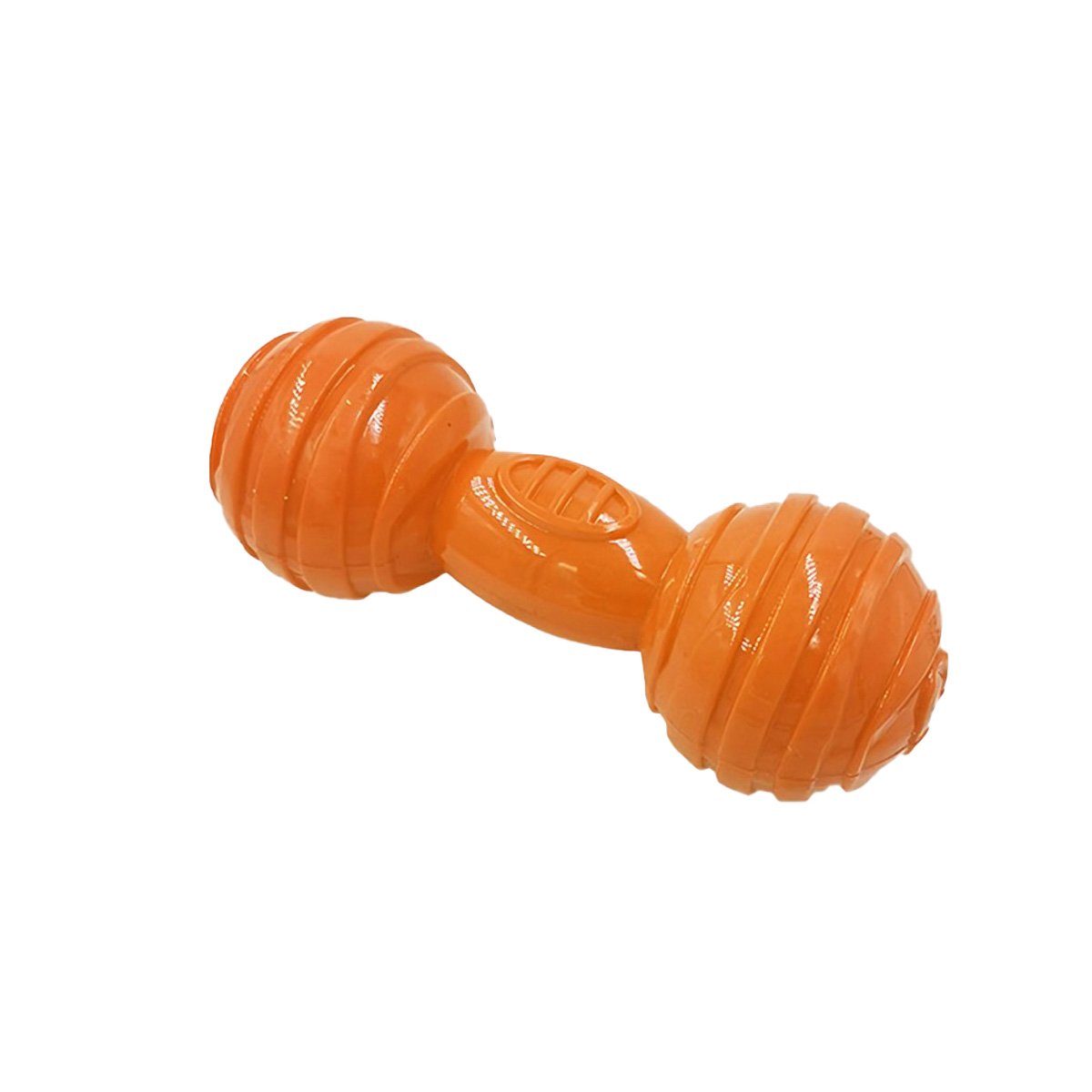 PACK4 MORDEDOR HUESO CON BOLAS A RAYAS EN NARANJA EN INTERACCION DIARIA CONTINUA YPAPEL REGALO - 3