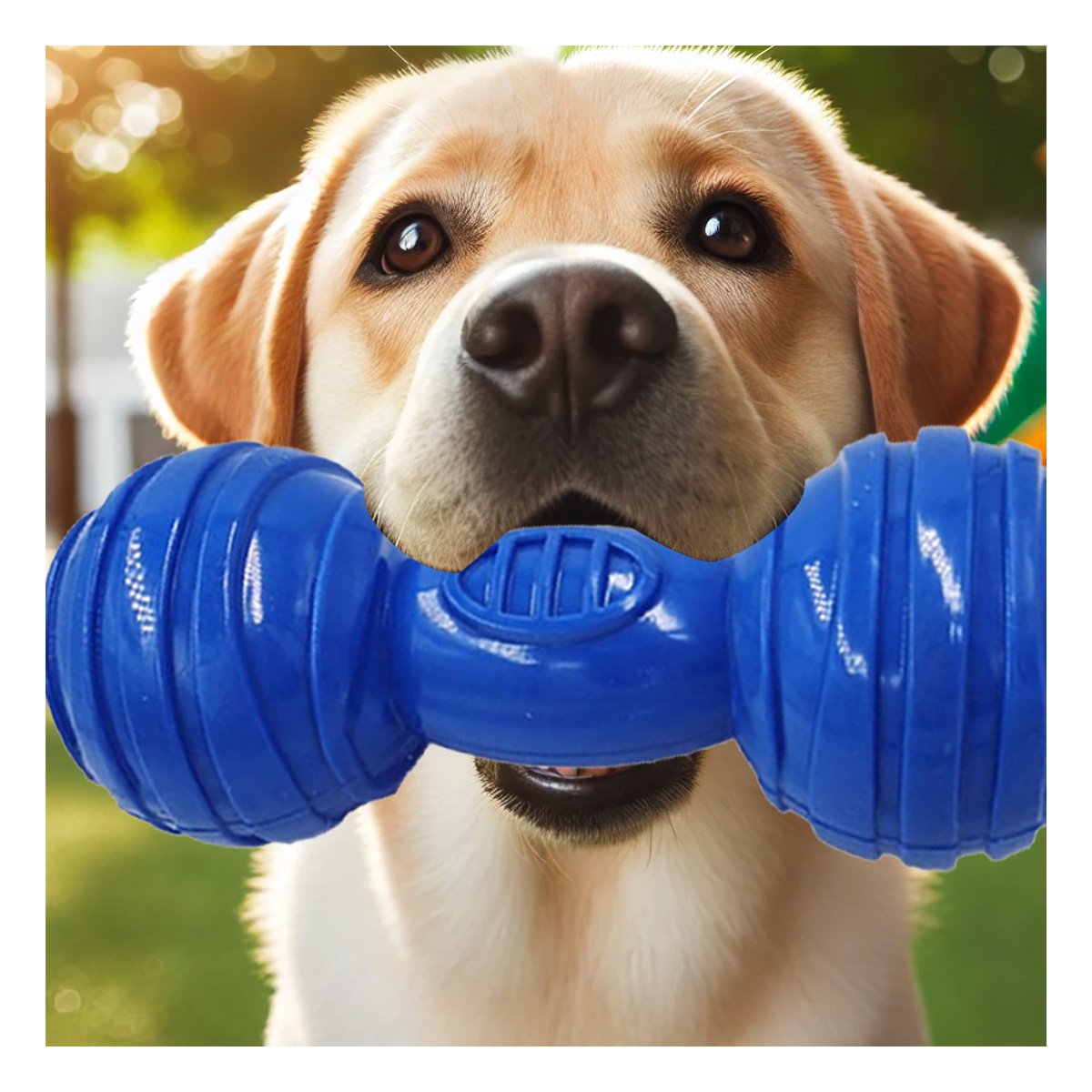 PACK2 MORDEDOR HUESO CON BOLAS A RAYAS EN COLOR AZUL EN ACTIVIDADES DE MASCOTA ACTIVA - 5
