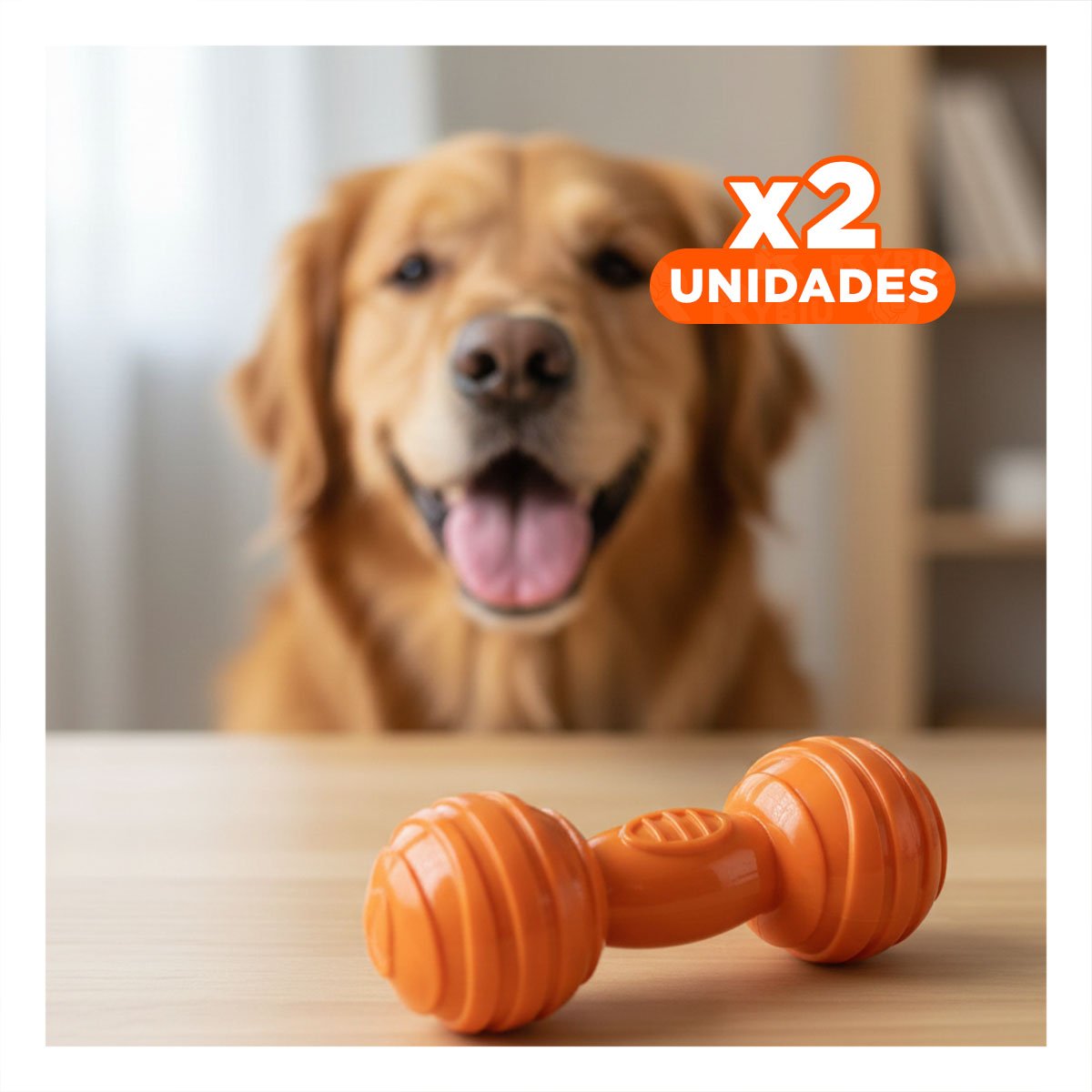 PACK2 MORDEDOR HUESO CON BOLAS A RAYAS EN COLOR NARANJA EN ACTIVIDADES DE MASCOTA ACTIVA - 1