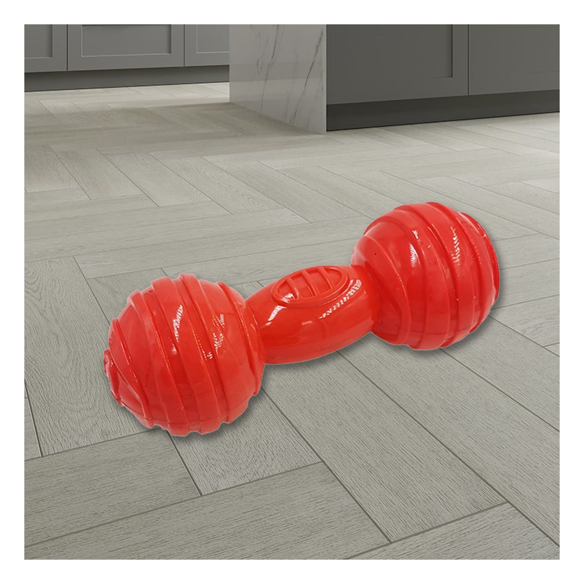 PACK2 MORDEDOR HUESO CON BOLAS A RAYAS EN COLOR ROJO EN ACTIVIDADES DE MASCOTA ACTIVA - 5