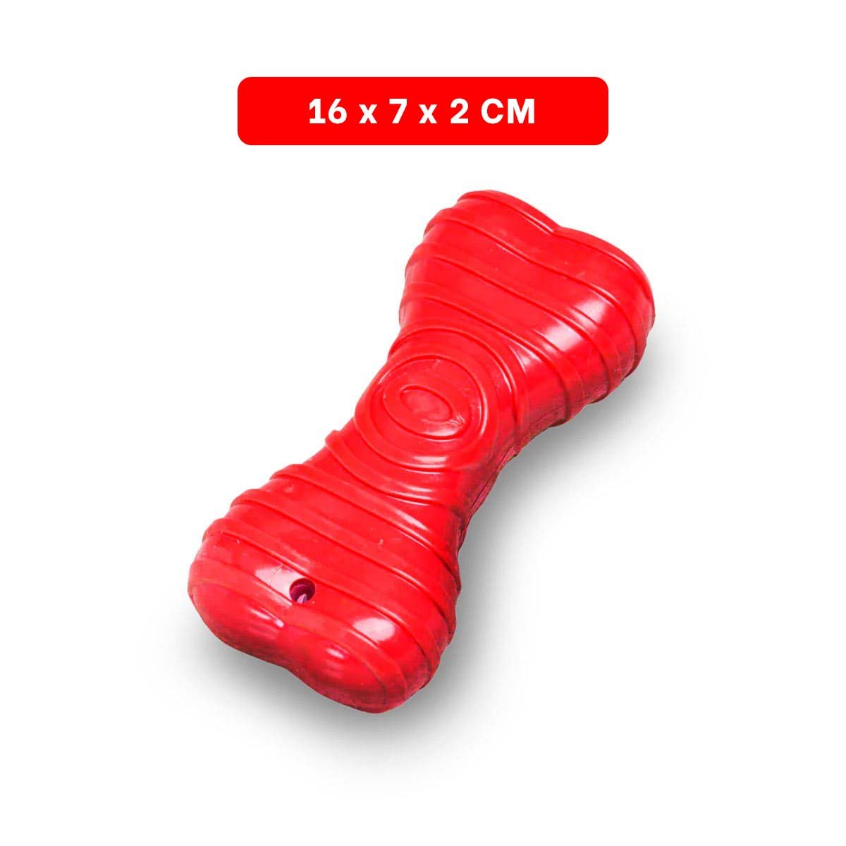 PACK2 MORDEDOR HUESO CON RAYAS EN COLOR ROJO EN ACTIVIDADES DE MASCOTA ACTIVA - 4