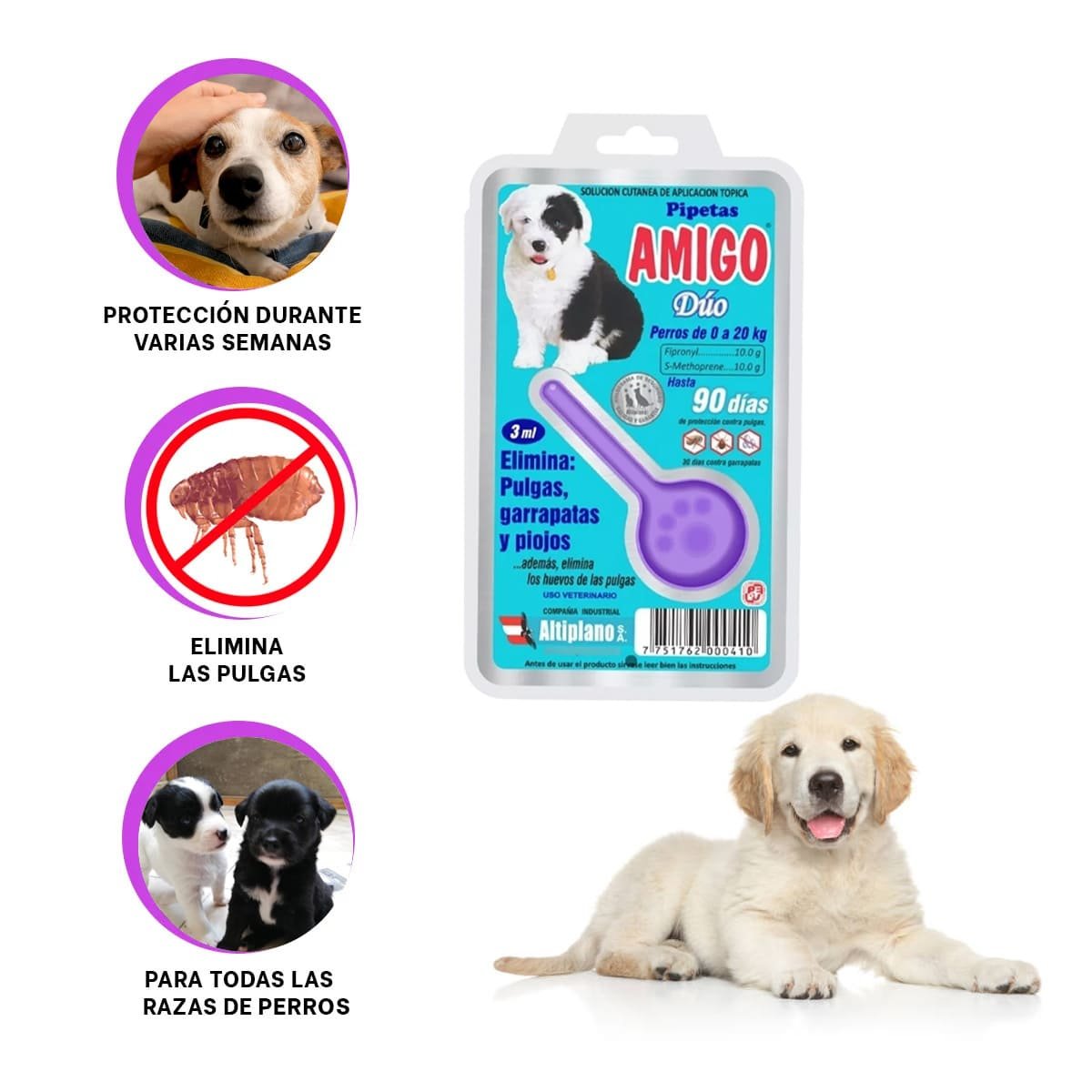 TRATAMIENTO DE 3 ML PARA PERROS DE PARA LA SALUD DE SU FAMILIA YPAPEL REGALO - 5