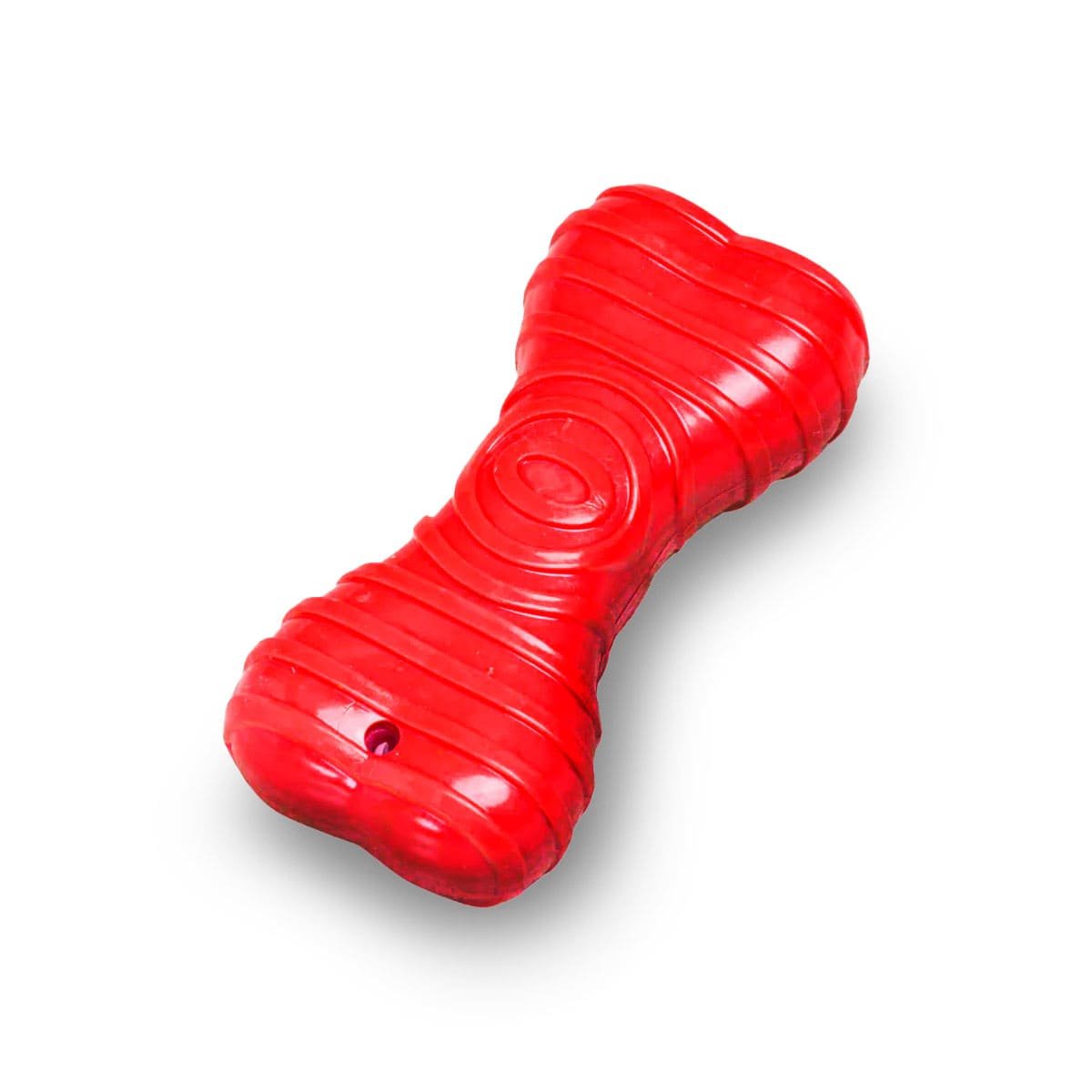PACK4 MORDEDOR HUESO CON RAYAS EN COLOR ROJO EN INTERACCION DIARIA CONTINUA YPAPEL REGALO - 3