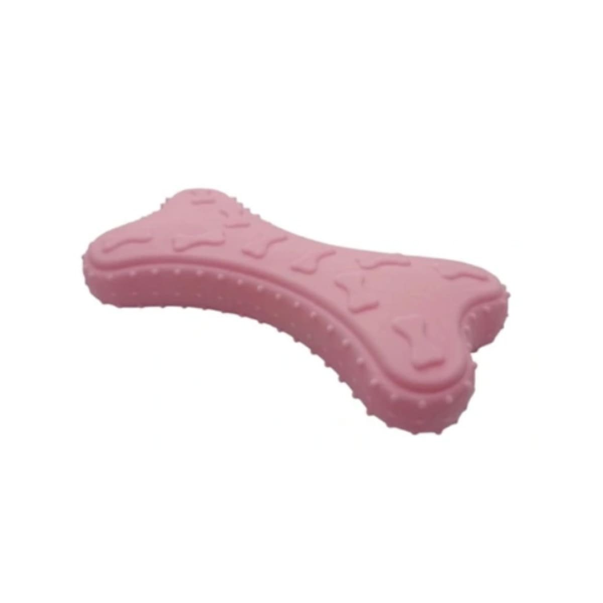 HUESO DE JUEGO PEQUENO EN ROSADO CLARO PARA MASCOTA ACTIVA Y CURIOSA YREGALO STICKER - 1