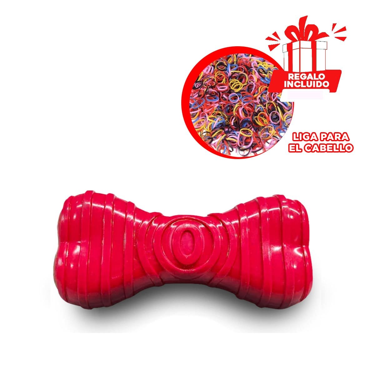 JUGUETE CON RAYAS EN ROJO TIPO HUESO PARA DISTRIBUCION PRACTICA DEL ESPACIO YLIGAS REGALO - 2