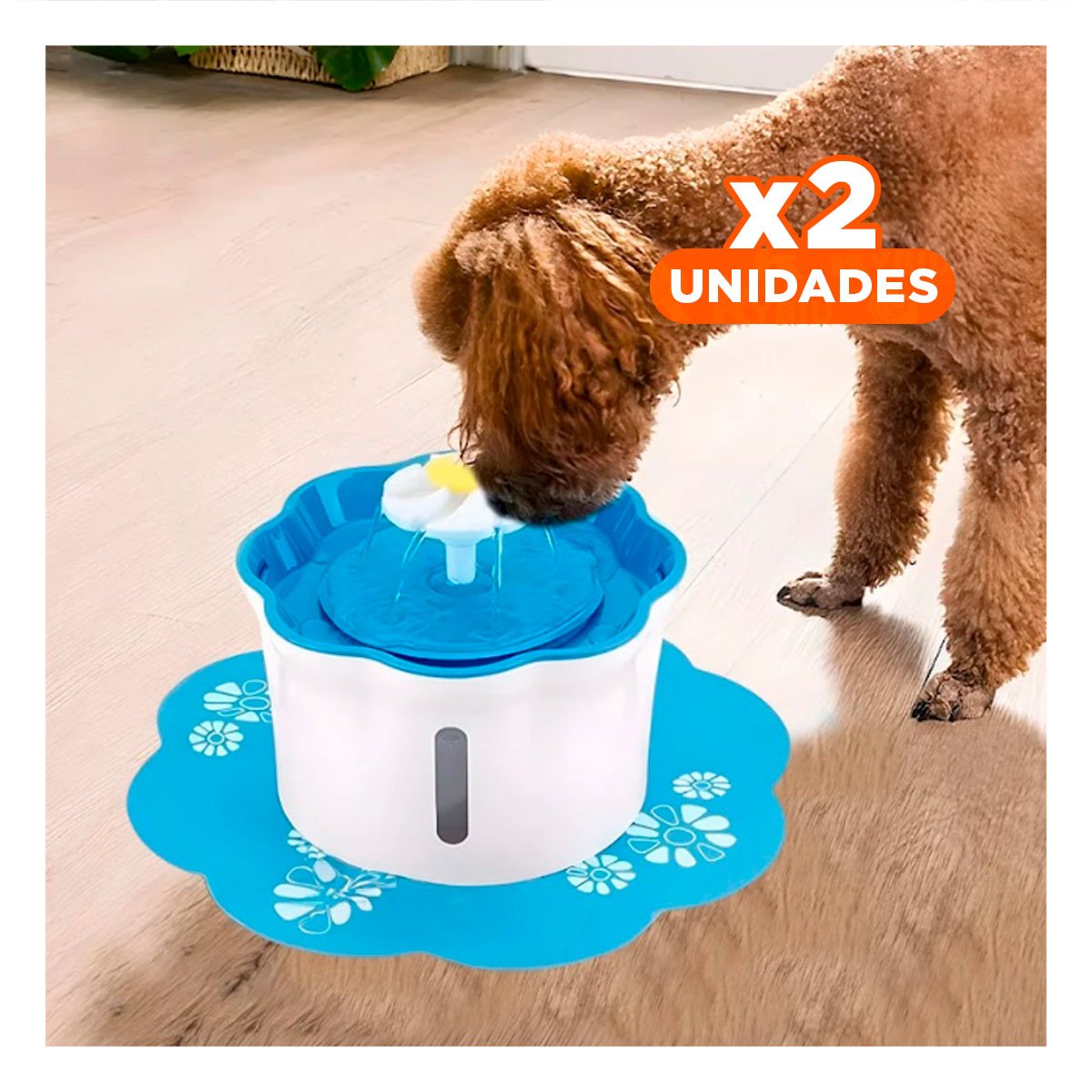 PACK2 MANANTIAL BOTANICO PET CELESTE DE PLASTICO PARA SU DIARIO USO YPAPEL REGALO - 1