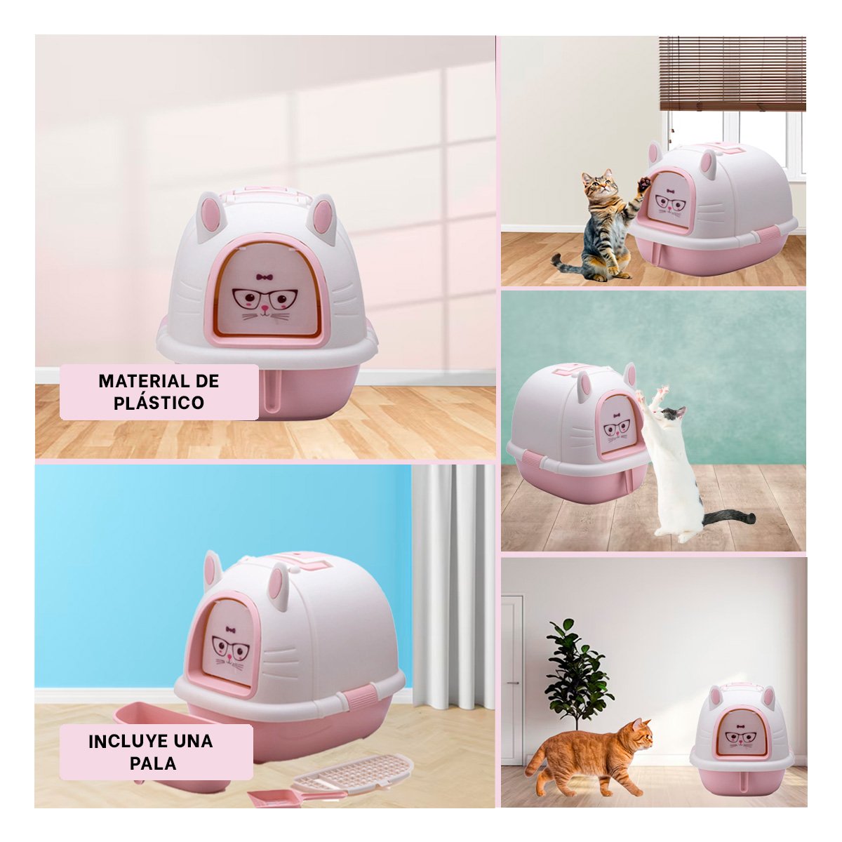 PACK2 BANDEJA COMPACTA DE CARITA ROSADO CON CERNIDOR Y PALA EN ZONA TRANQUILA YPAPEL REGALO - 3