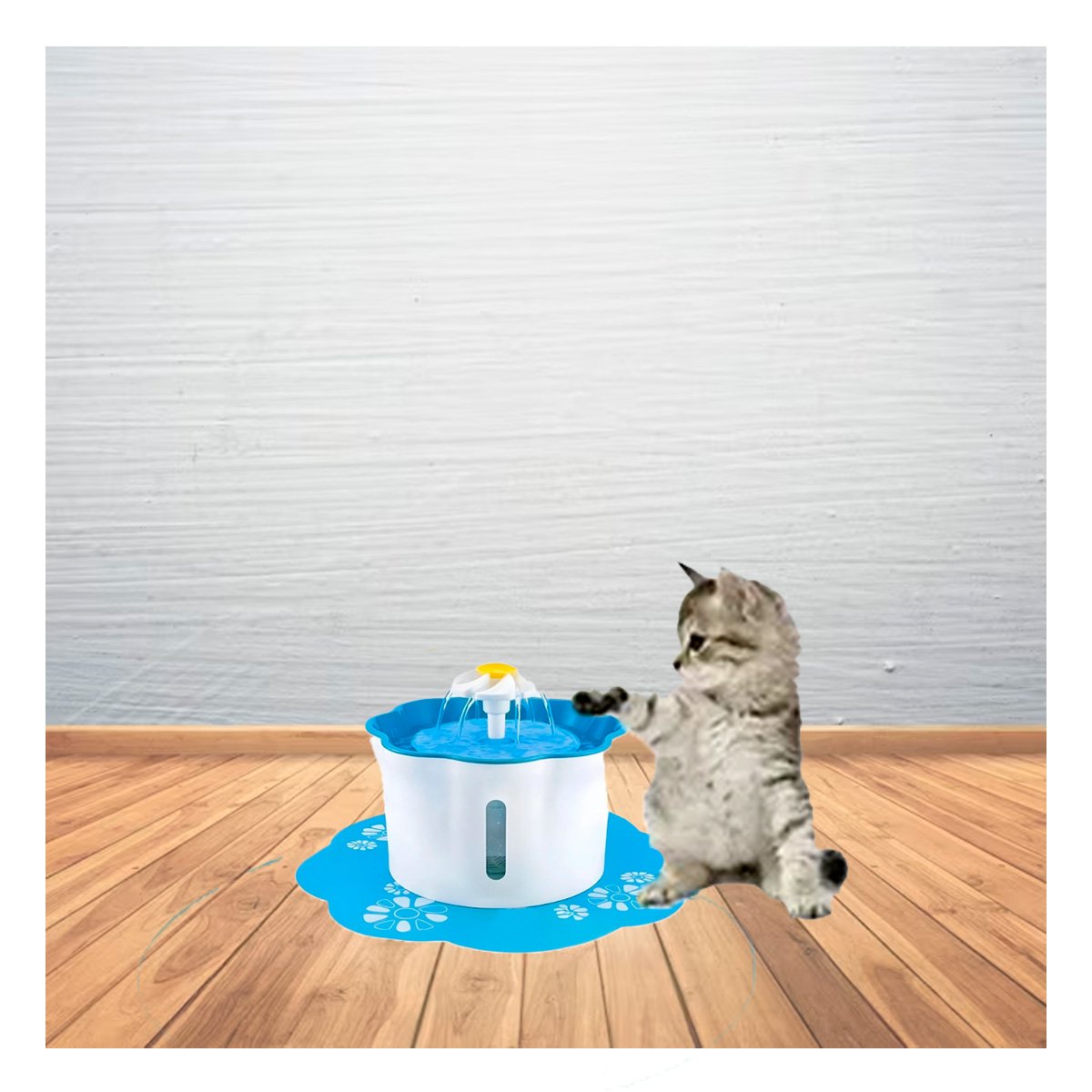 PACK4 MANANTIAL BOTANICO PET CELESTE CON MOTOR DE MUCHA FUERZA YREGALO STICKER - 3