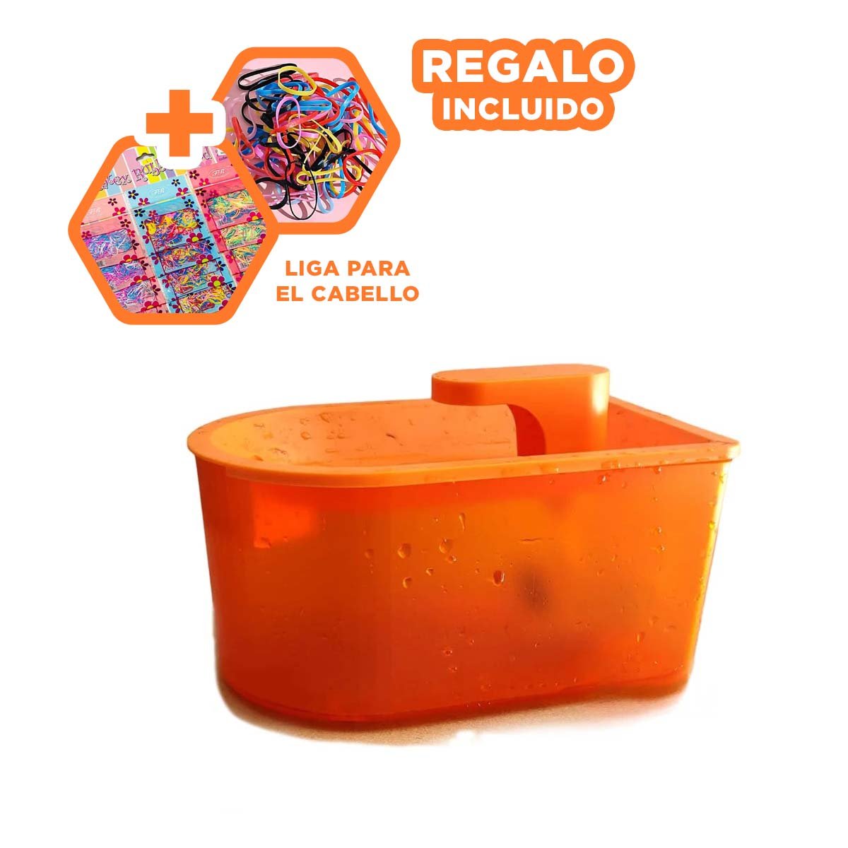 MANANTIAL CON DISEÑO RECTANGULAR ANARANJADO PARA UN ORDEN MUY LINDO YLIGAS REGALO - 2